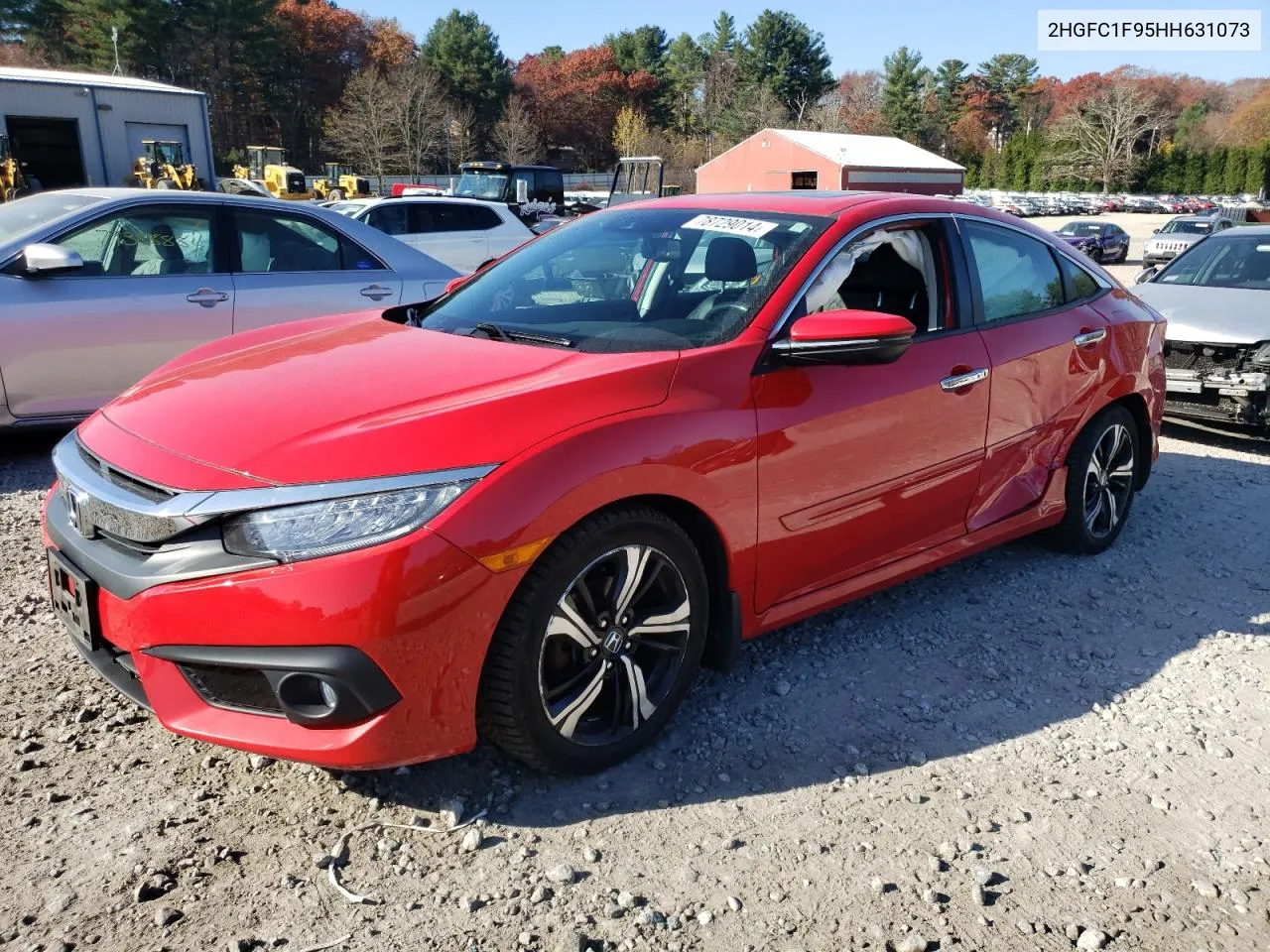 2017 Honda Civic Touring VIN: 2HGFC1F95HH631073 Lot: 78729014