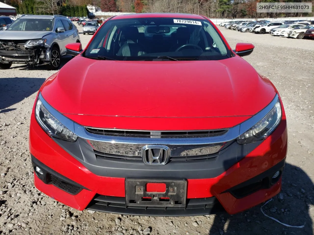 2017 Honda Civic Touring VIN: 2HGFC1F95HH631073 Lot: 78729014