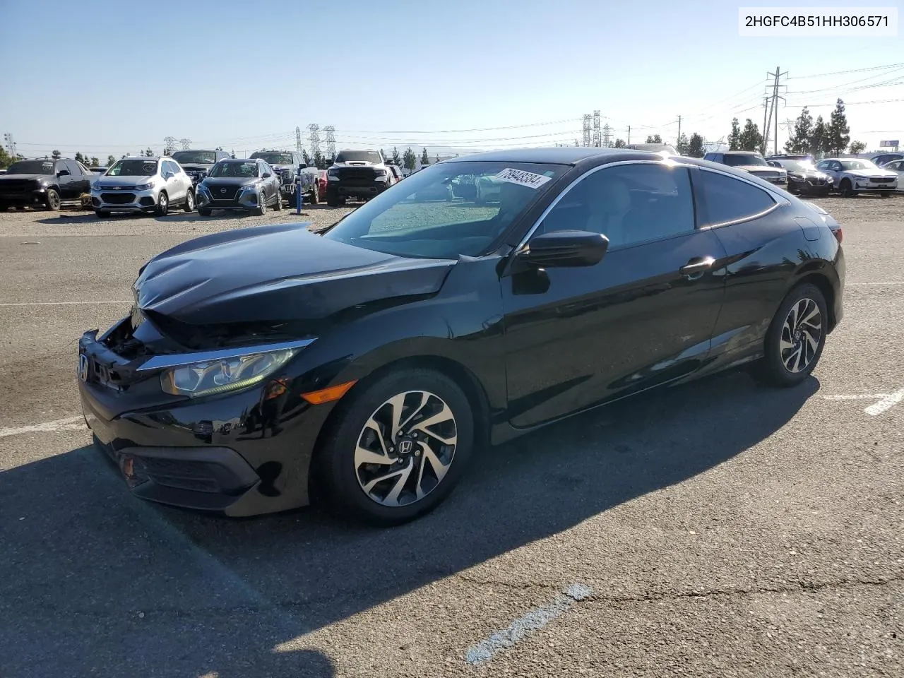 2017 Honda Civic Lx VIN: 2HGFC4B51HH306571 Lot: 78948384