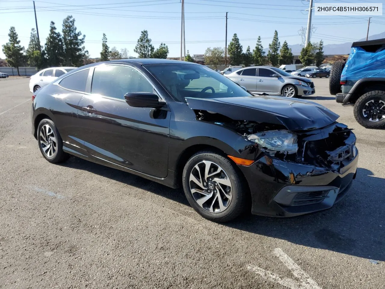 2017 Honda Civic Lx VIN: 2HGFC4B51HH306571 Lot: 78948384