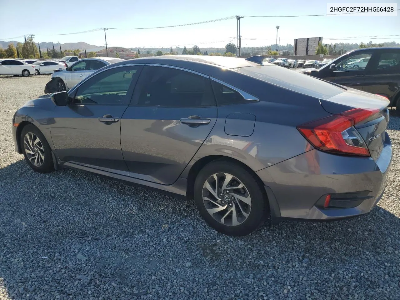 2017 Honda Civic Ex VIN: 2HGFC2F72HH566428 Lot: 79009344