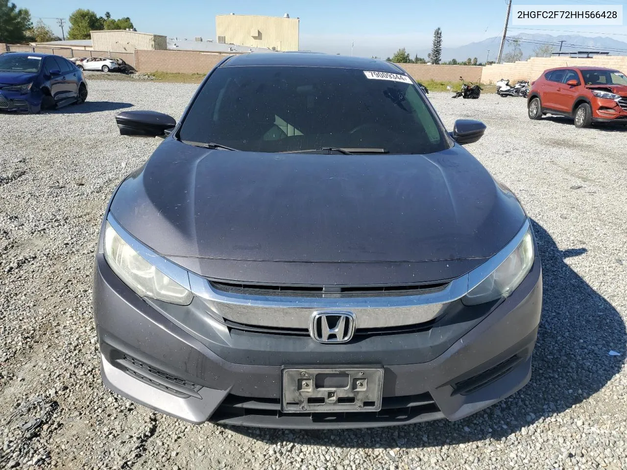 2017 Honda Civic Ex VIN: 2HGFC2F72HH566428 Lot: 79009344