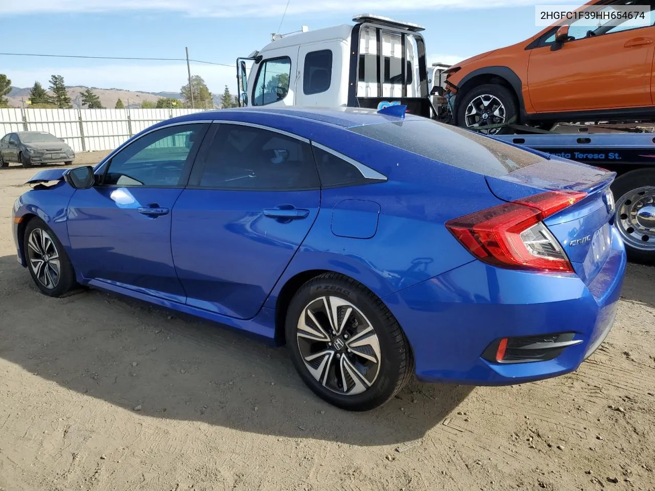 2017 Honda Civic Ex VIN: 2HGFC1F39HH654674 Lot: 79145794