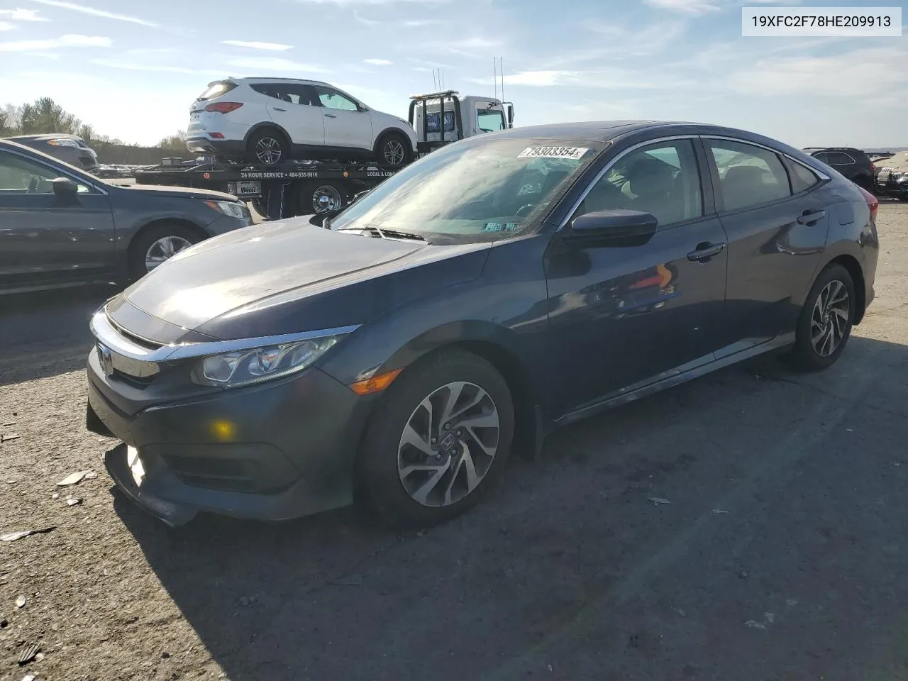 2017 Honda Civic Ex VIN: 19XFC2F78HE209913 Lot: 79303354