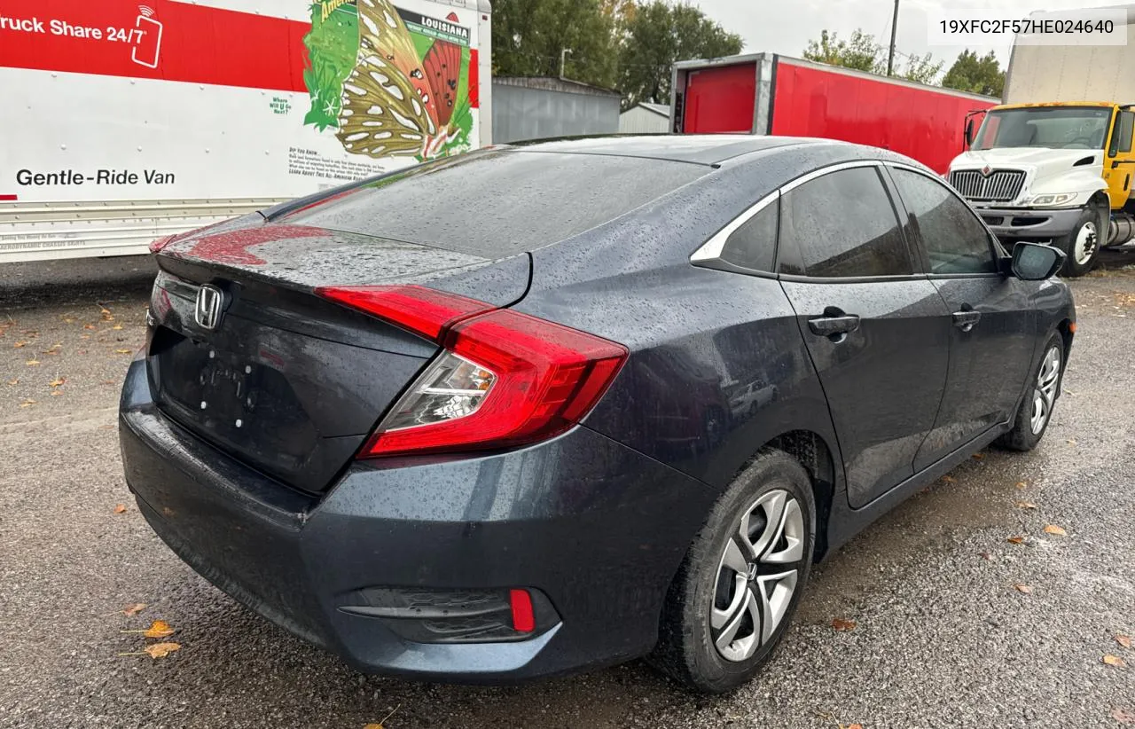 2017 Honda Civic Lx VIN: 19XFC2F57HE024640 Lot: 79351864