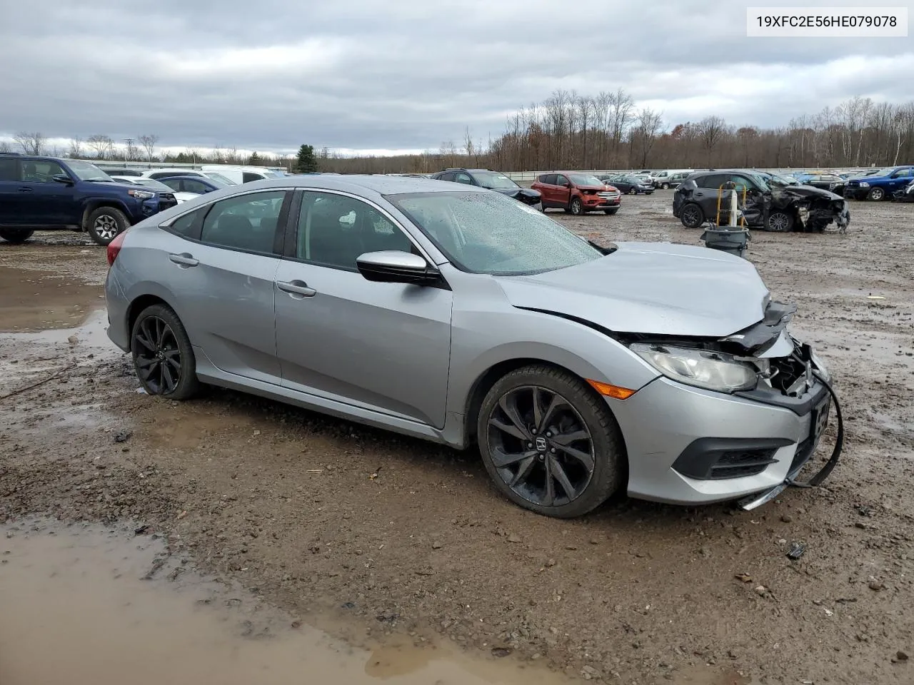 2017 Honda Civic Lx VIN: 19XFC2E56HE079078 Lot: 79535404