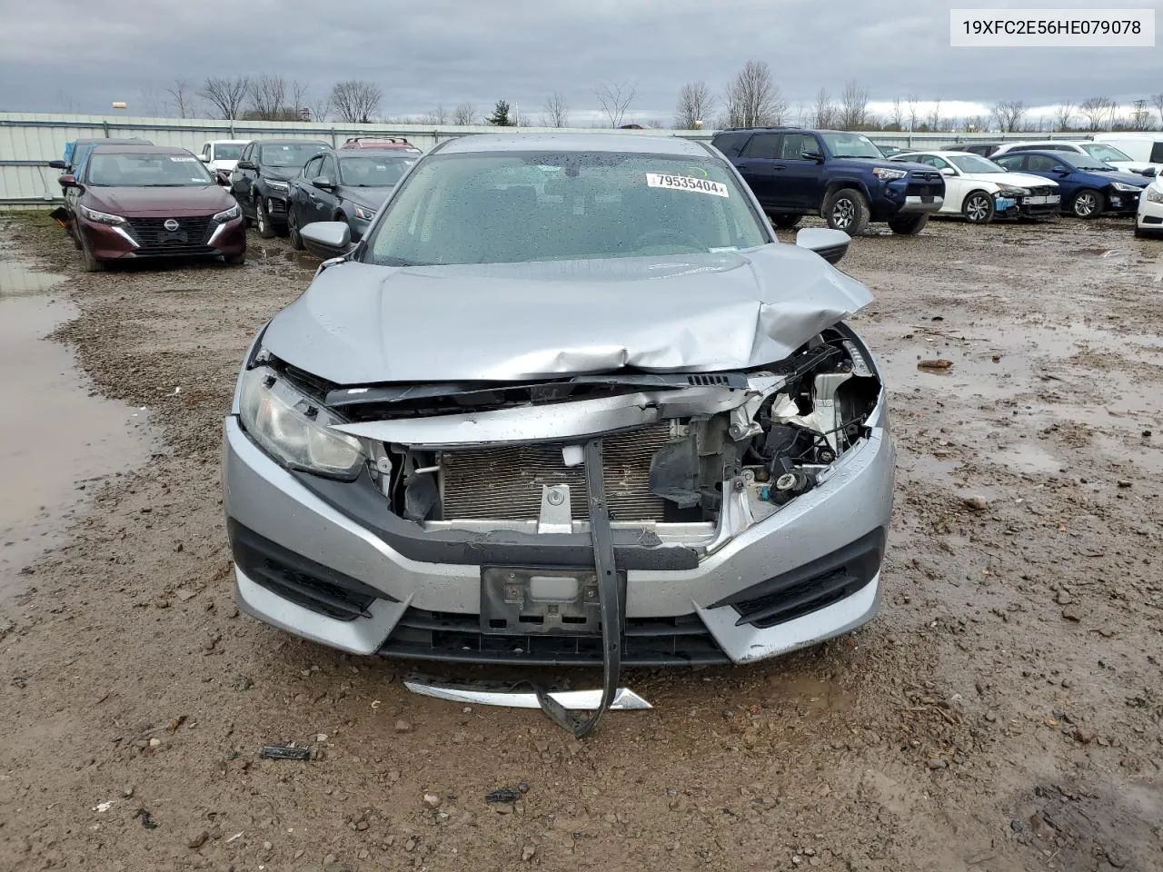 2017 Honda Civic Lx VIN: 19XFC2E56HE079078 Lot: 79535404