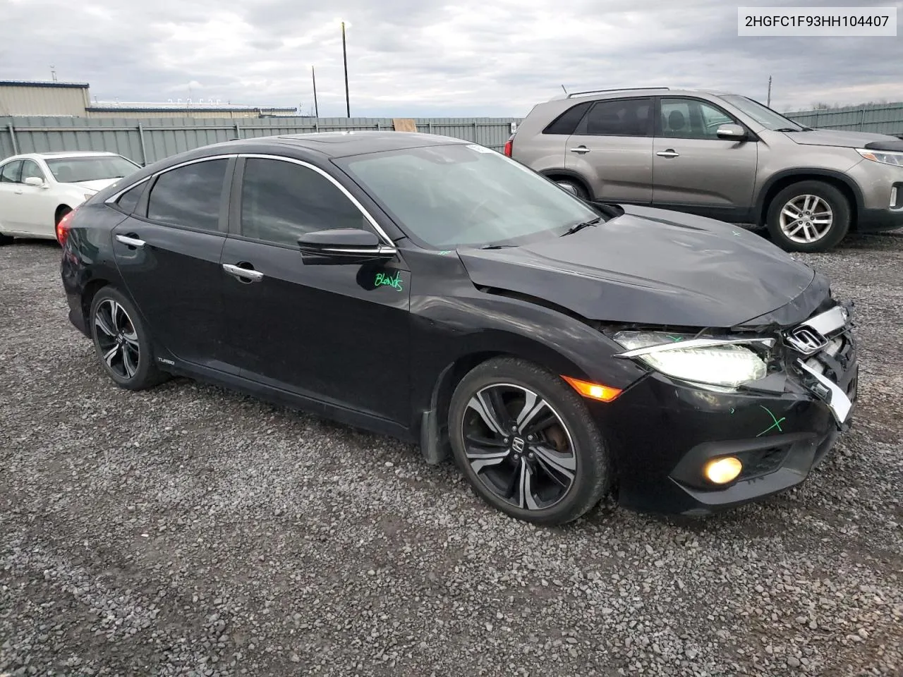 2017 Honda Civic Touring VIN: 2HGFC1F93HH104407 Lot: 79710264