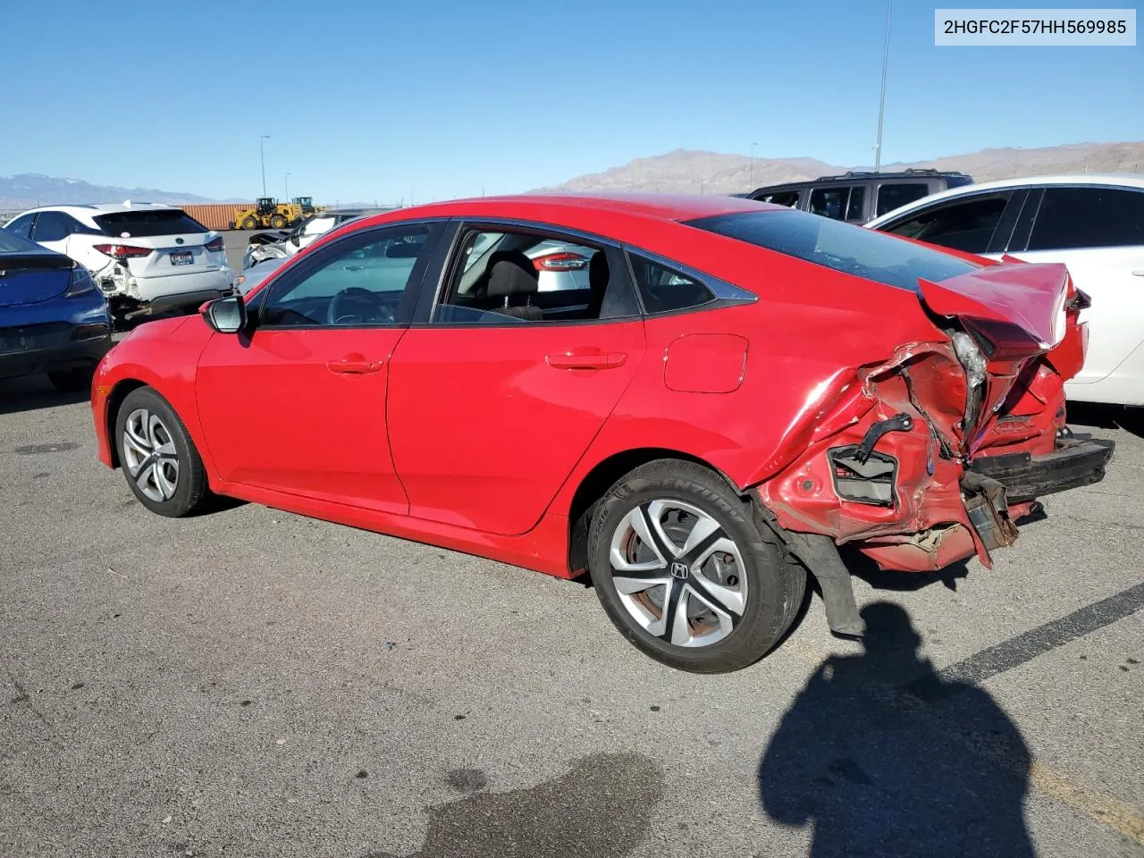 2017 Honda Civic Lx VIN: 2HGFC2F57HH569985 Lot: 79731594