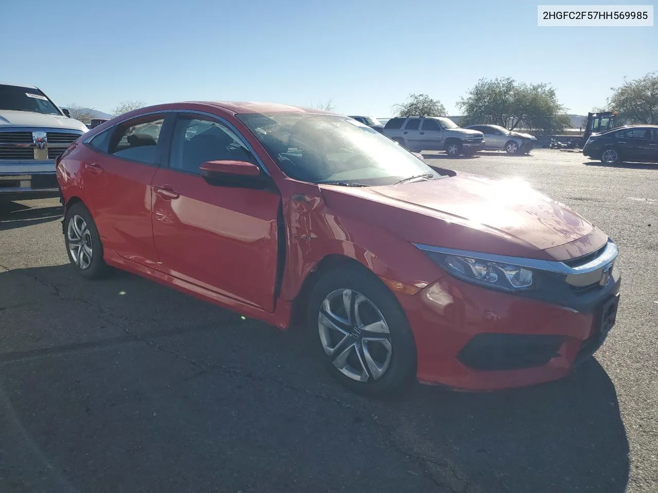 2017 Honda Civic Lx VIN: 2HGFC2F57HH569985 Lot: 79731594