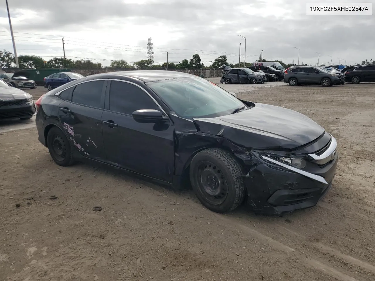 2017 Honda Civic Lx VIN: 19XFC2F5XHE025474 Lot: 79778244