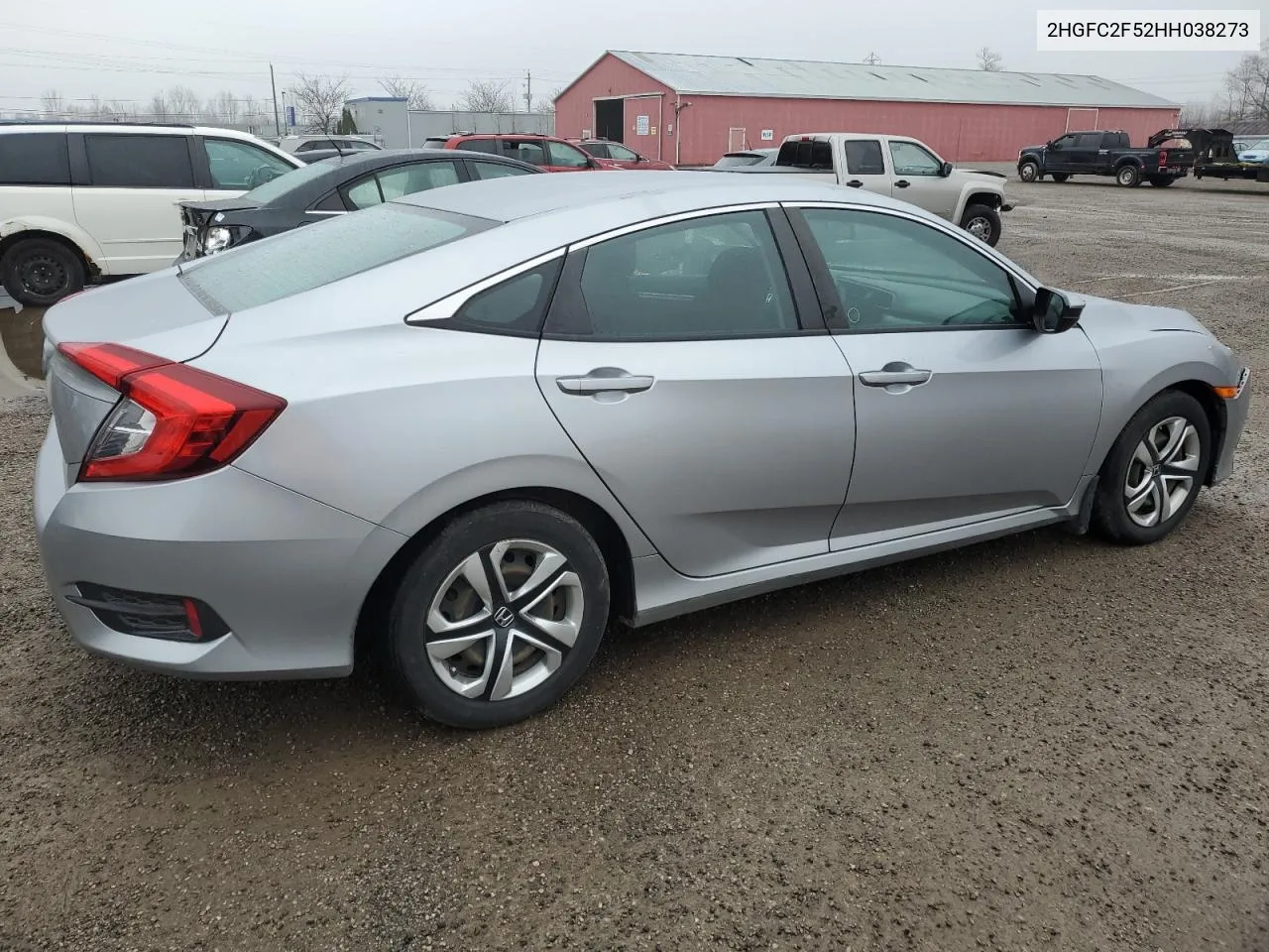 2017 Honda Civic Lx VIN: 2HGFC2F52HH038273 Lot: 80012164