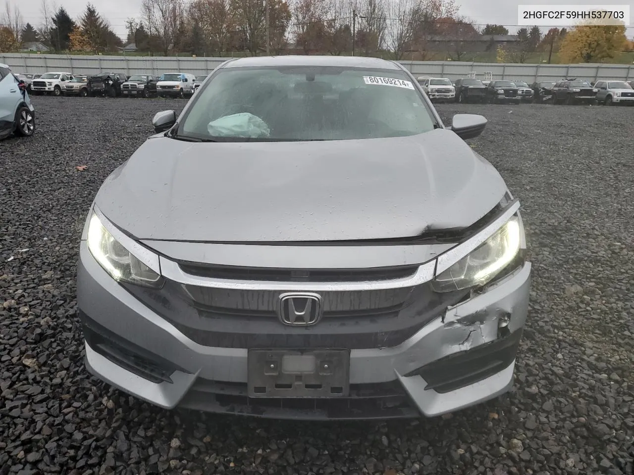 2017 Honda Civic Lx VIN: 2HGFC2F59HH537703 Lot: 80169214