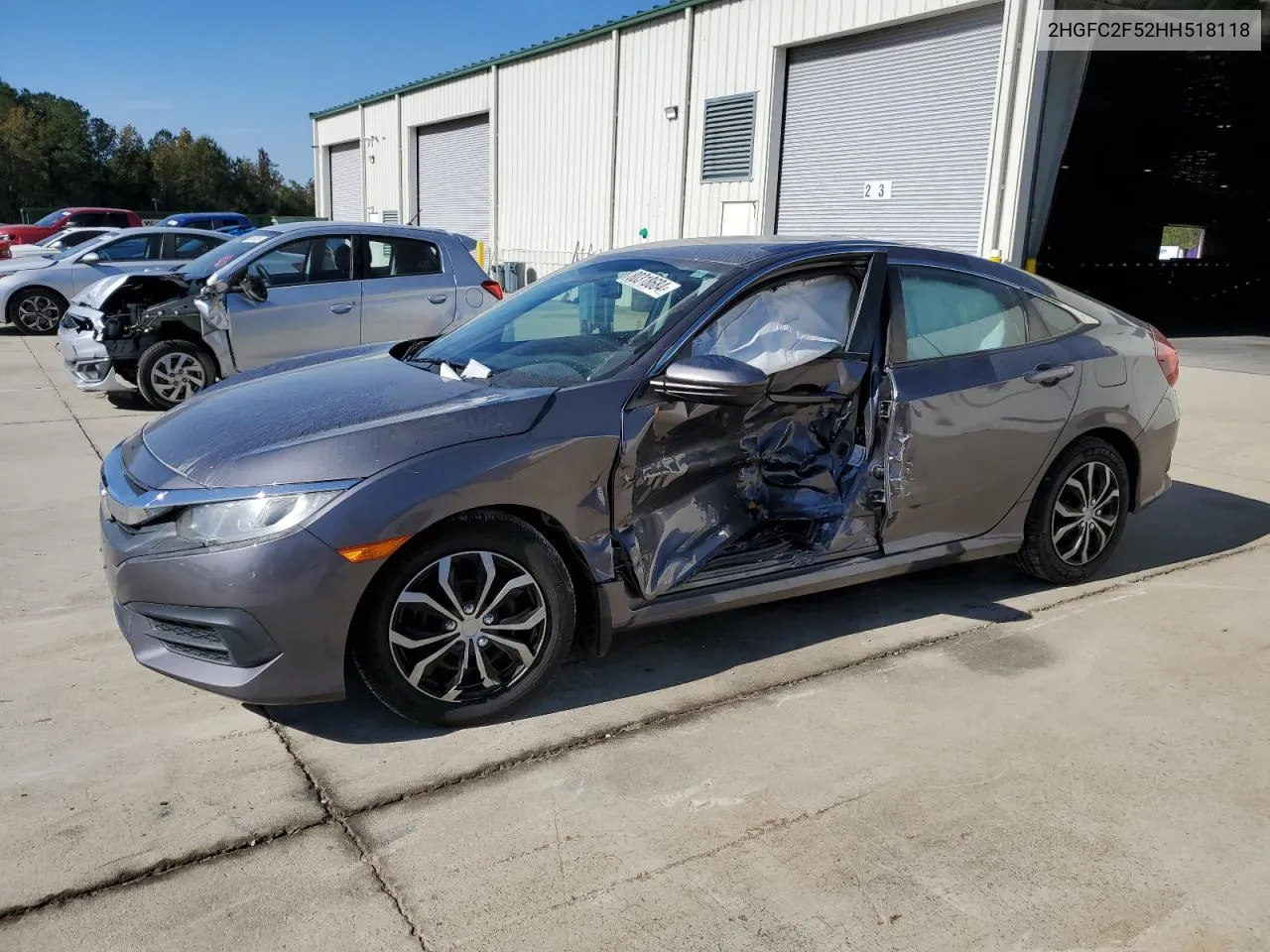 2017 Honda Civic Lx VIN: 2HGFC2F52HH518118 Lot: 80318684