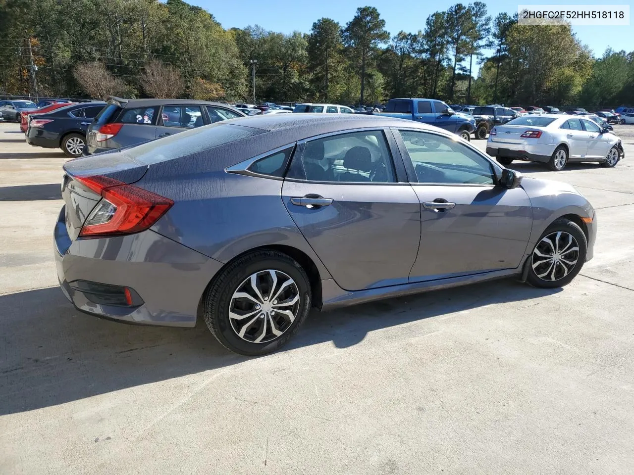 2017 Honda Civic Lx VIN: 2HGFC2F52HH518118 Lot: 80318684