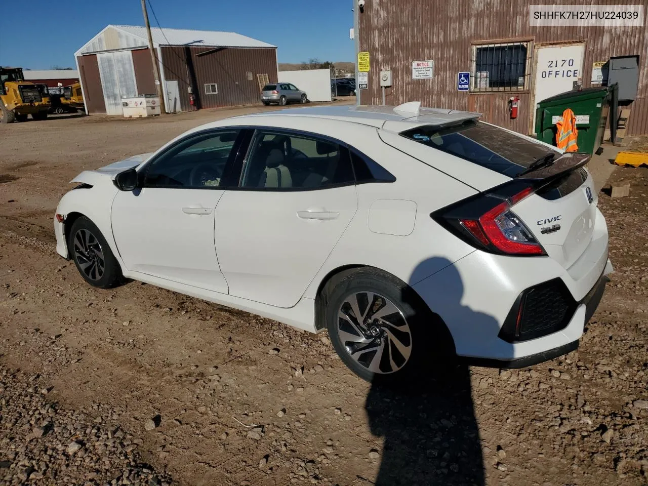 2017 Honda Civic Lx VIN: SHHFK7H27HU224039 Lot: 80558074