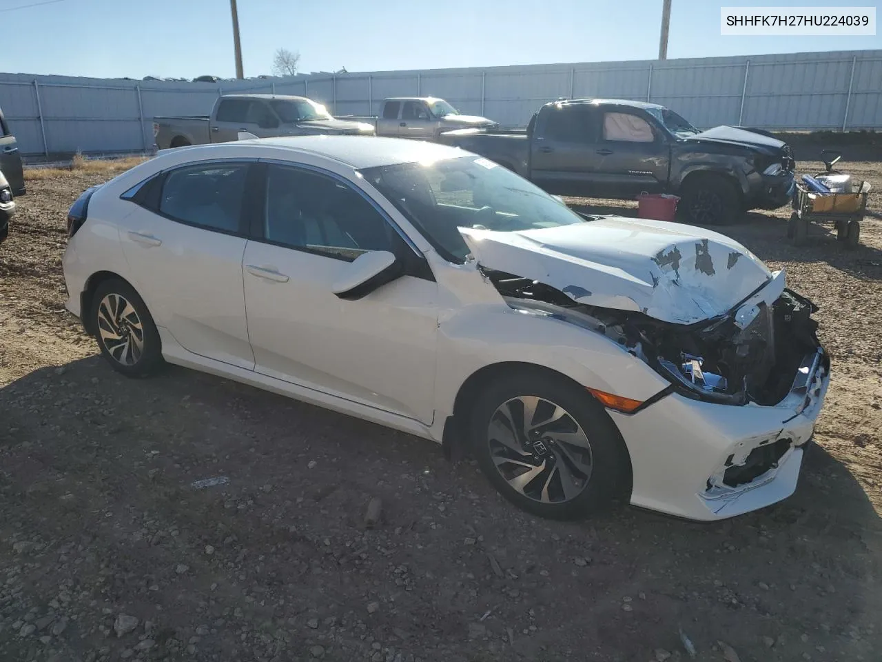 2017 Honda Civic Lx VIN: SHHFK7H27HU224039 Lot: 80558074