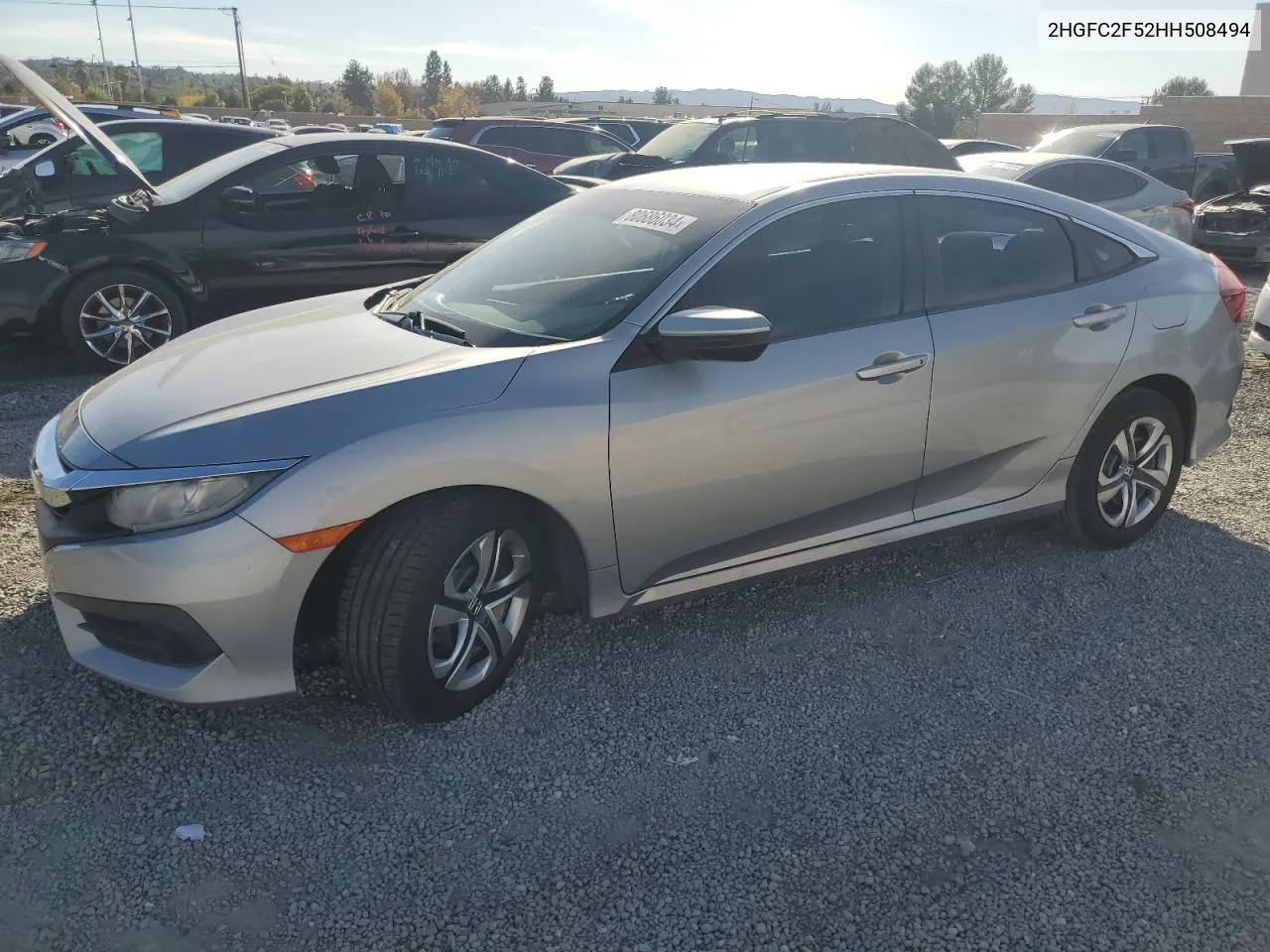 2HGFC2F52HH508494 2017 Honda Civic Lx