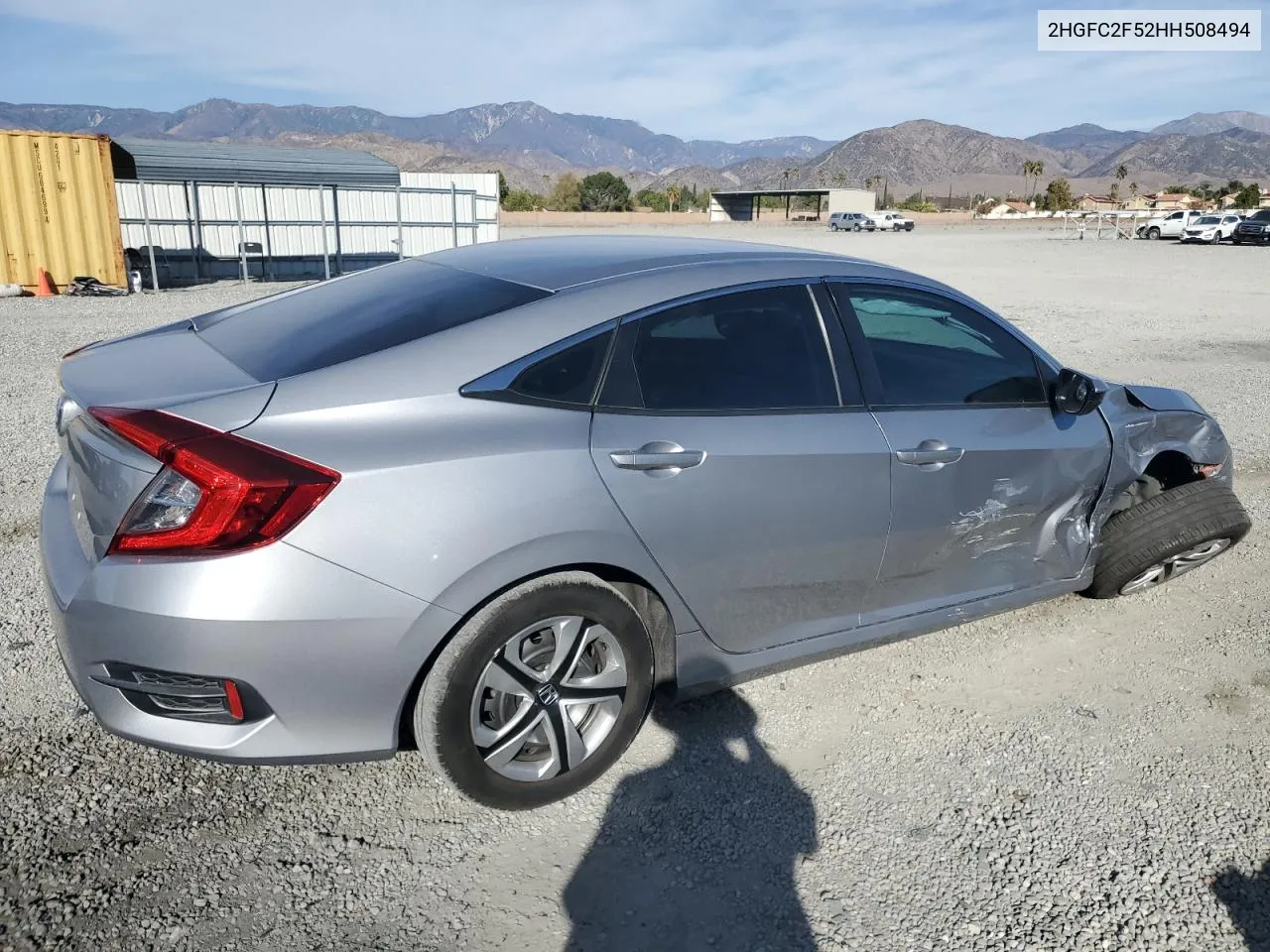 2HGFC2F52HH508494 2017 Honda Civic Lx