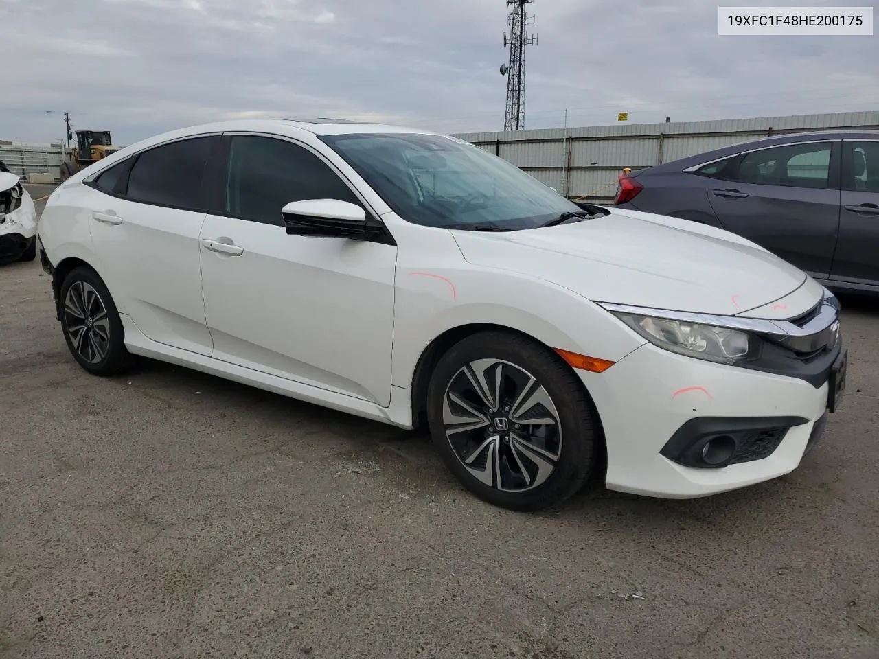 2017 Honda Civic Ex VIN: 19XFC1F48HE200175 Lot: 80750134