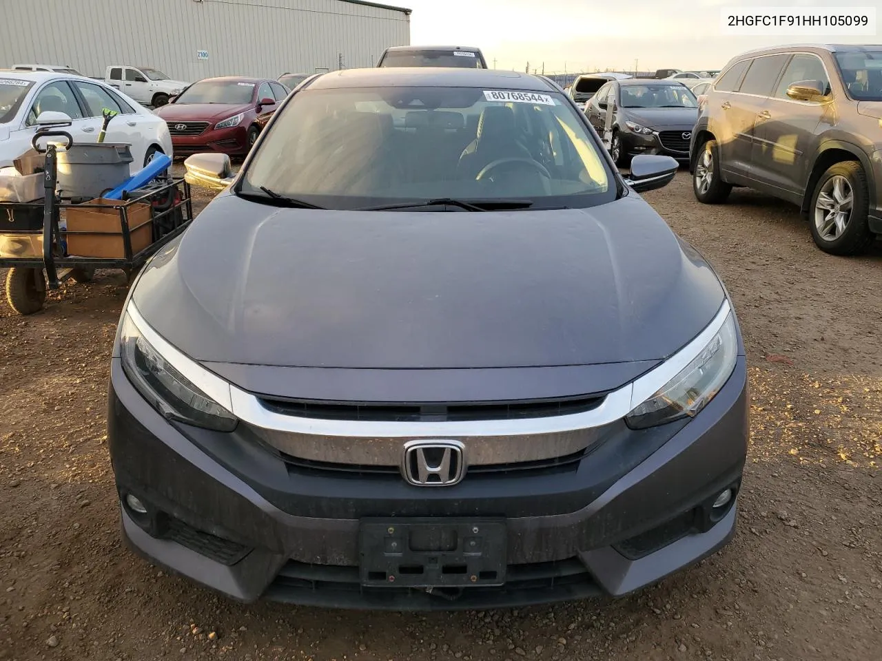 2017 Honda Civic Touring VIN: 2HGFC1F91HH105099 Lot: 80768544