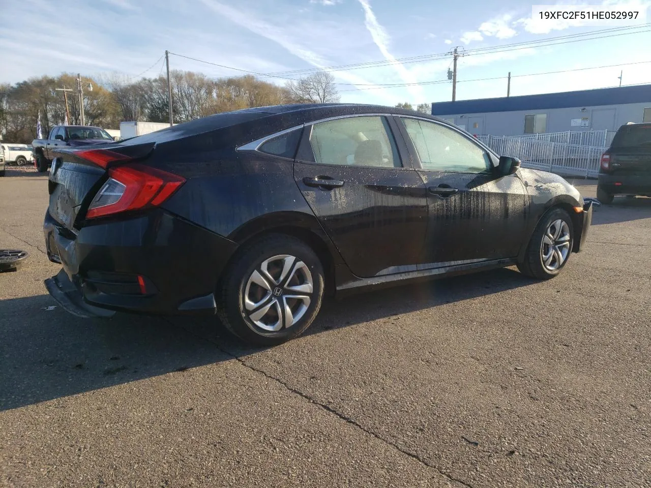 2017 Honda Civic Lx VIN: 19XFC2F51HE052997 Lot: 80987254