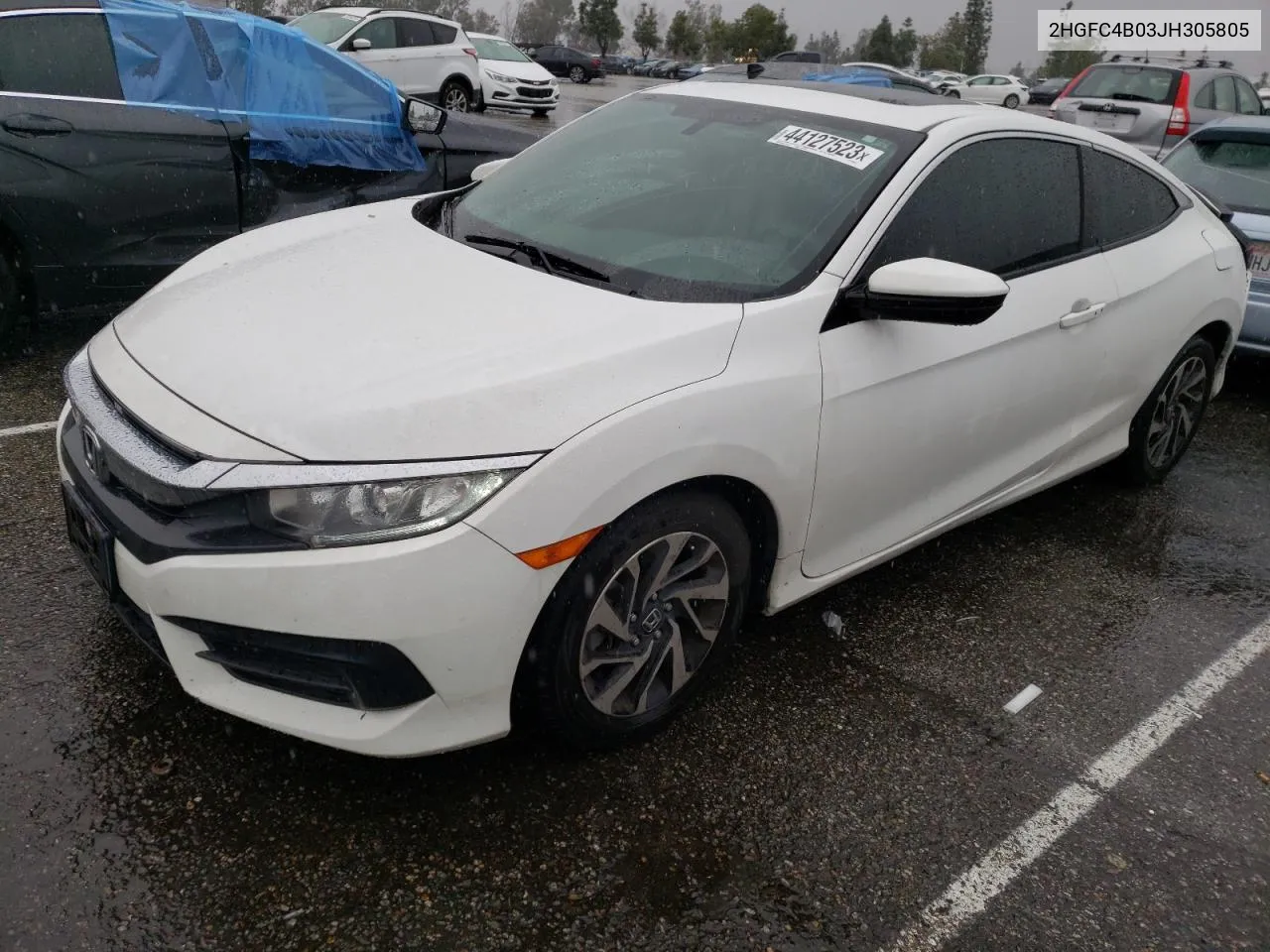 2HGFC4B03JH305805 2018 Honda Civic Lx