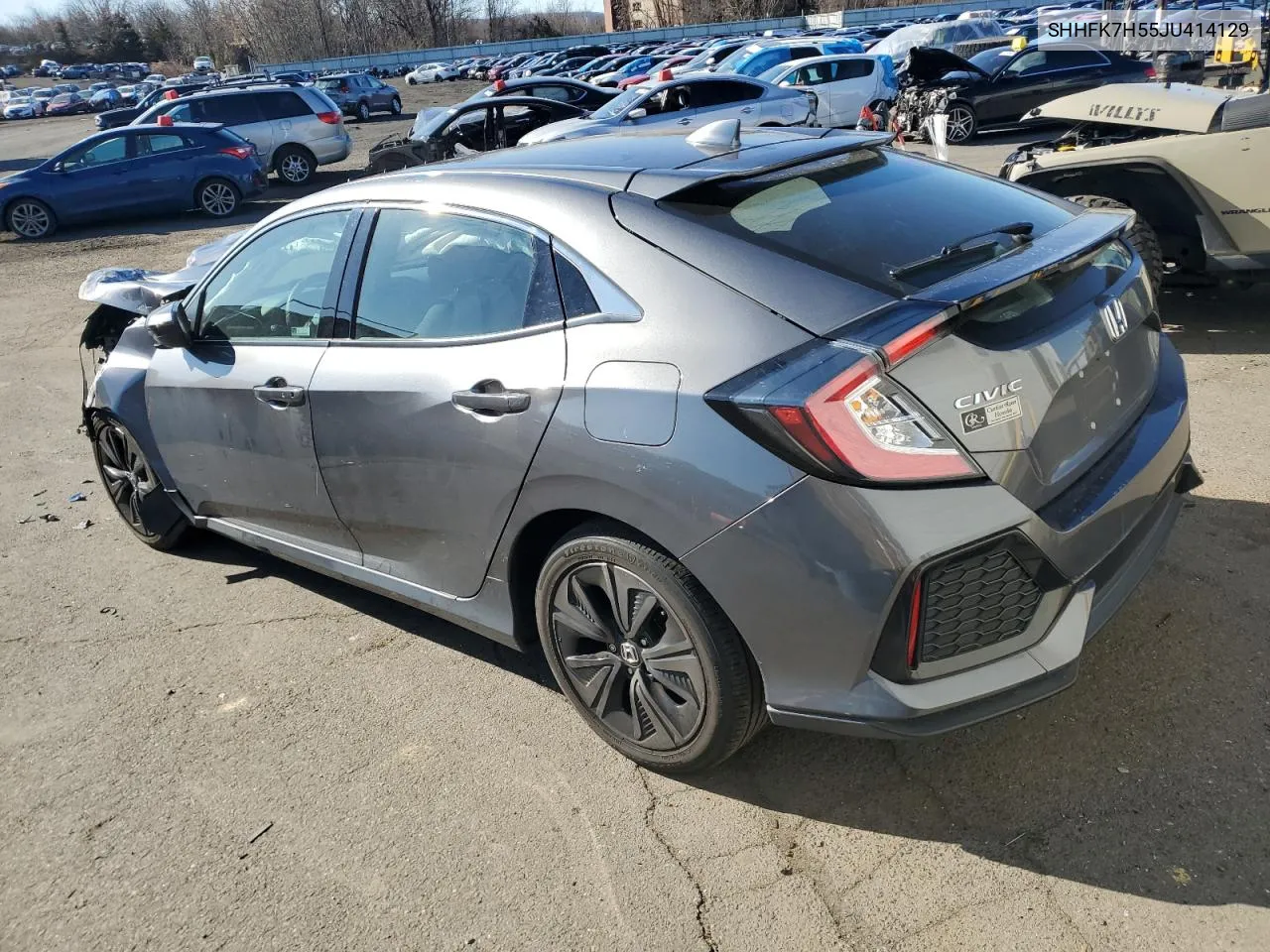 2018 Honda Civic Ex VIN: SHHFK7H55JU414129 Lot: 47413054