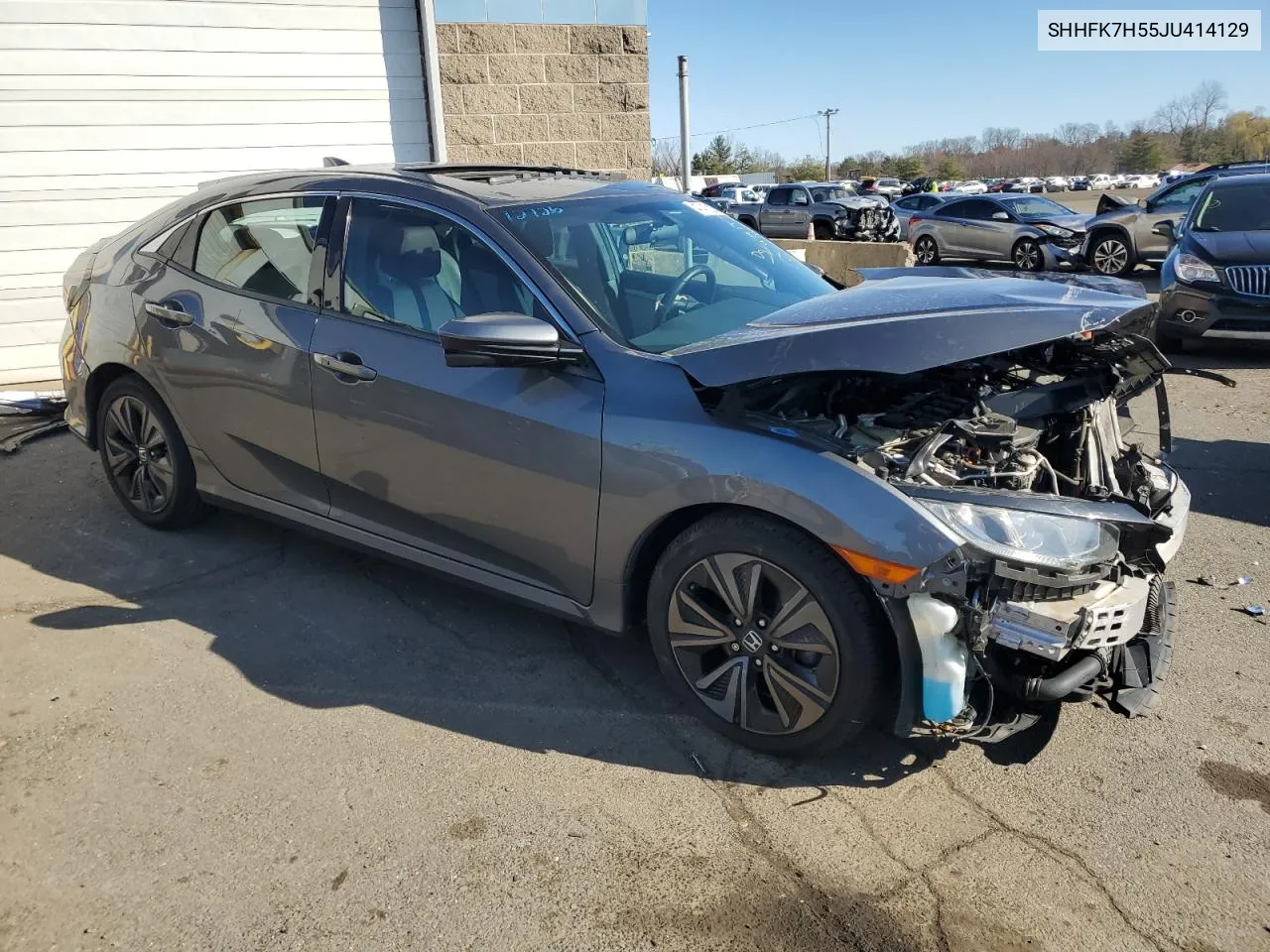 2018 Honda Civic Ex VIN: SHHFK7H55JU414129 Lot: 47413054