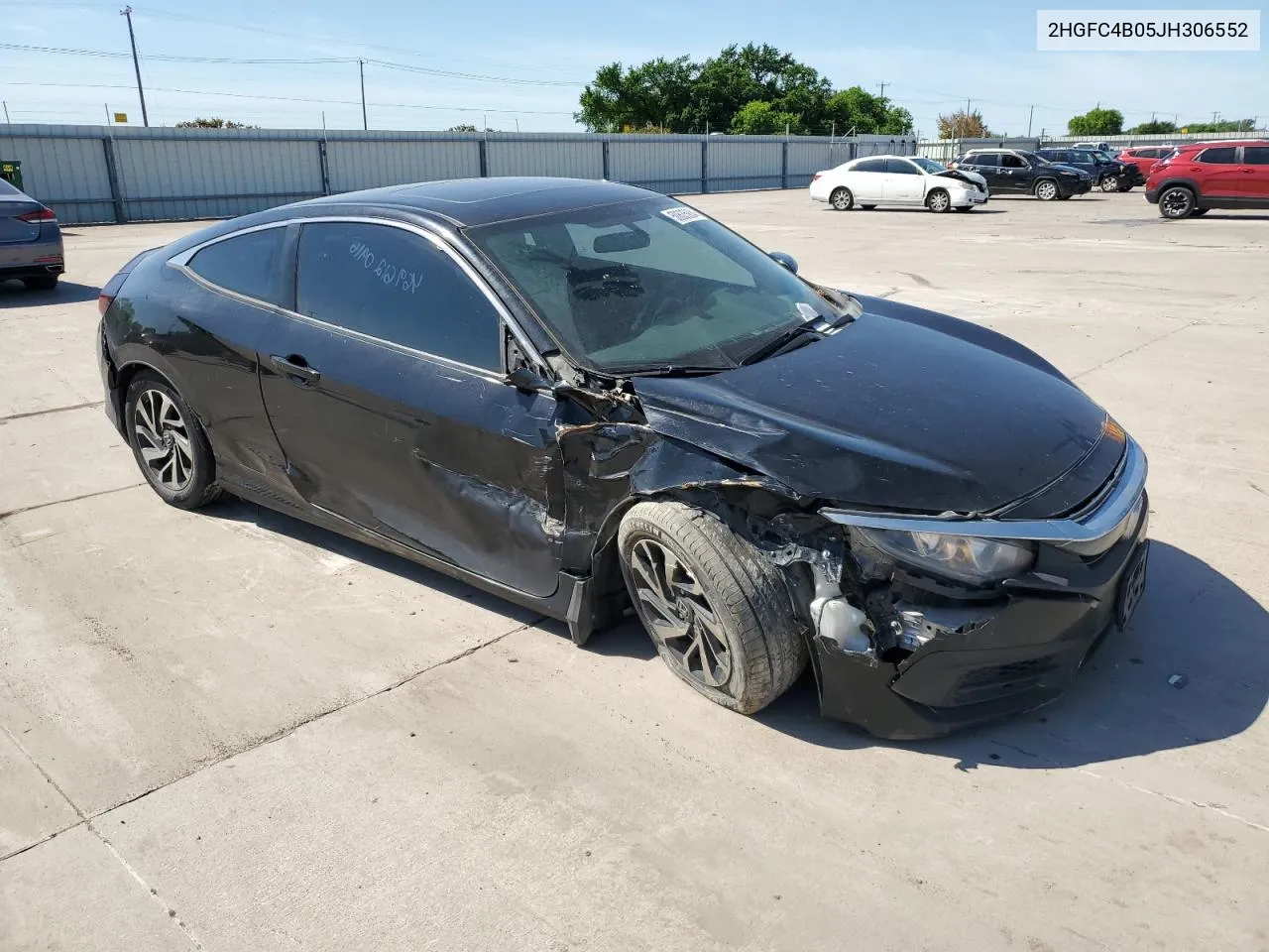 2018 Honda Civic Lx VIN: 2HGFC4B05JH306552 Lot: 50635934