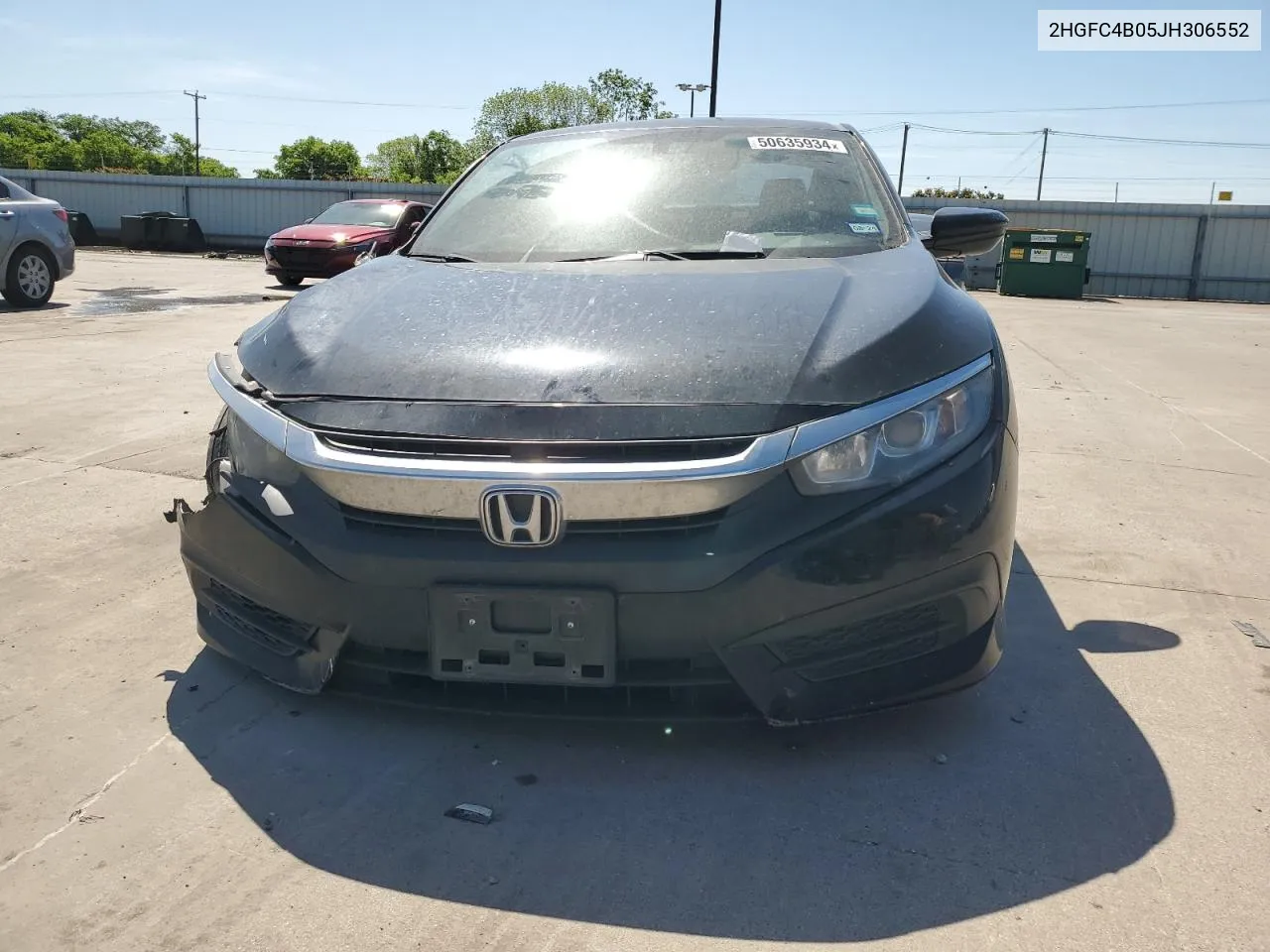 2018 Honda Civic Lx VIN: 2HGFC4B05JH306552 Lot: 50635934