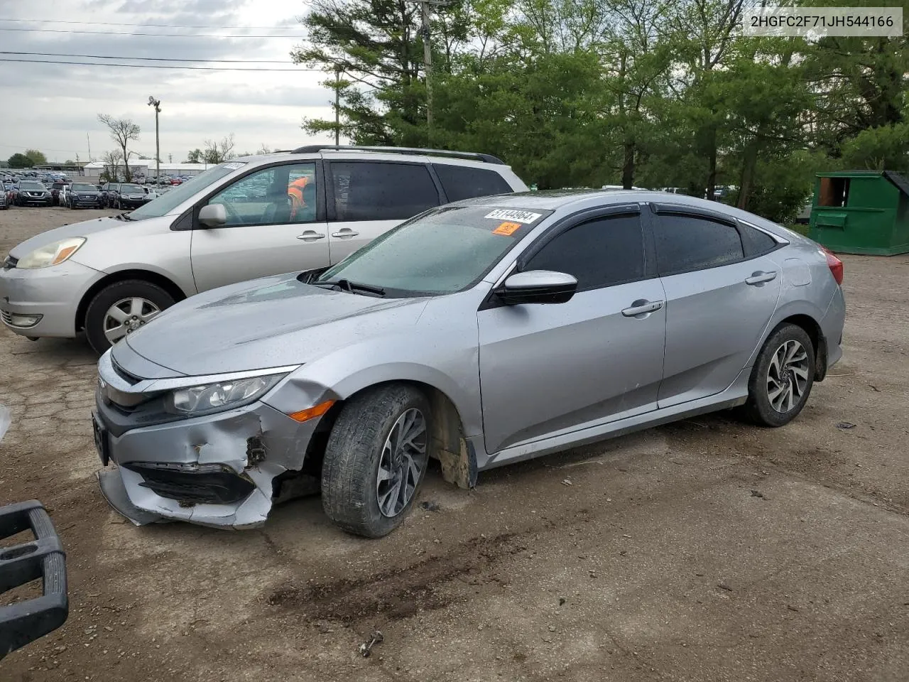 2018 Honda Civic Ex VIN: 2HGFC2F71JH544166 Lot: 51144964