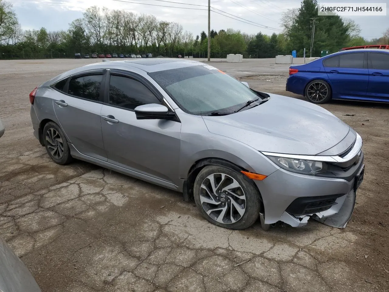 2018 Honda Civic Ex VIN: 2HGFC2F71JH544166 Lot: 51144964