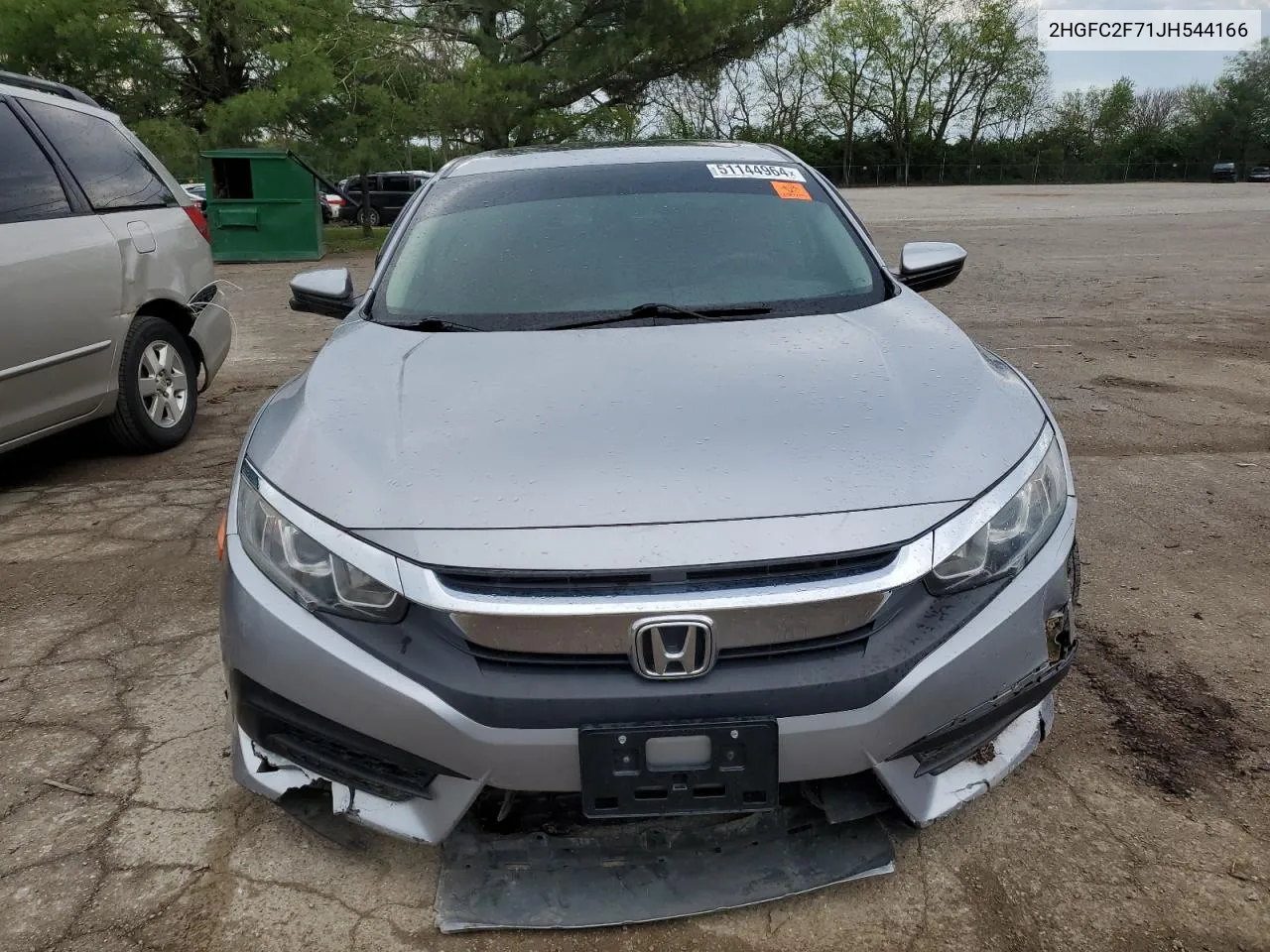 2018 Honda Civic Ex VIN: 2HGFC2F71JH544166 Lot: 51144964