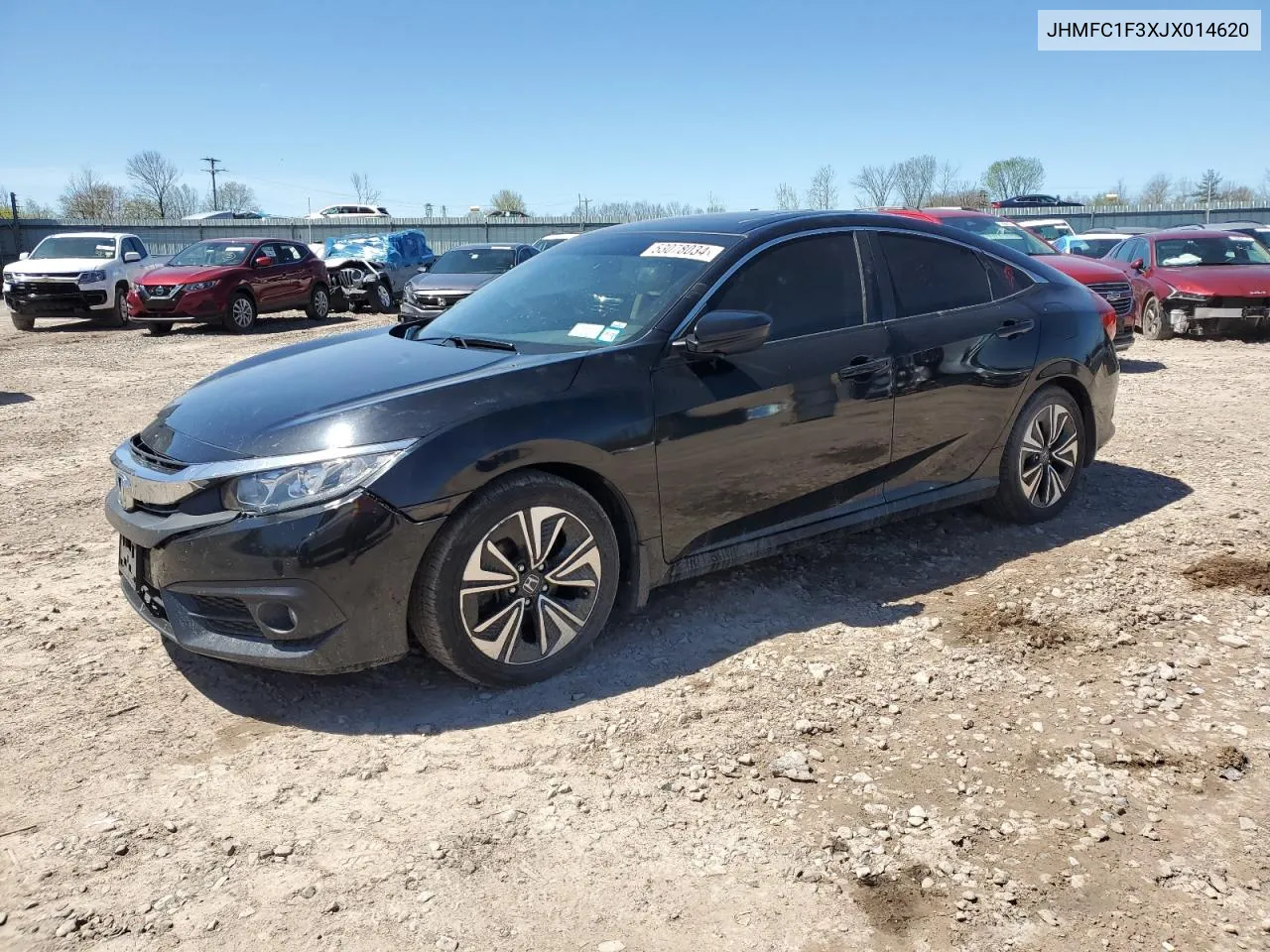 2018 Honda Civic Ex VIN: JHMFC1F3XJX014620 Lot: 53078034