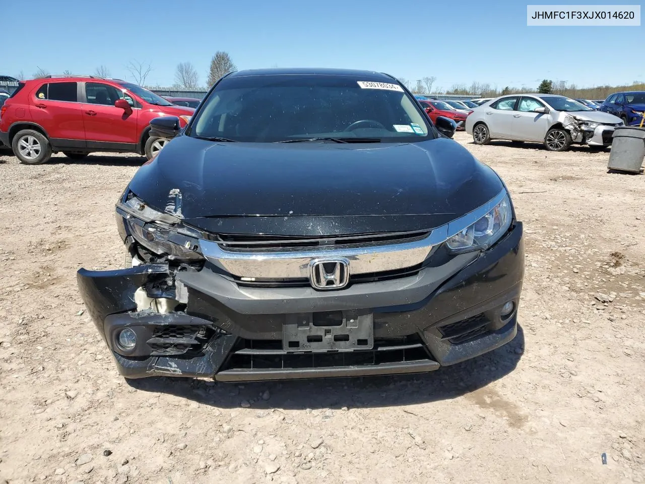 2018 Honda Civic Ex VIN: JHMFC1F3XJX014620 Lot: 53078034