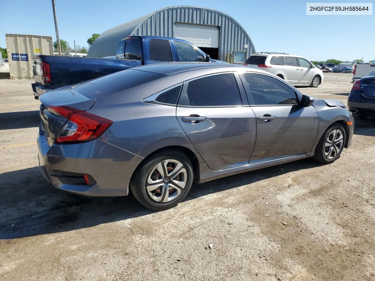 2018 Honda Civic Lx VIN: 2HGFC2F59JH585644 Lot: 53663954