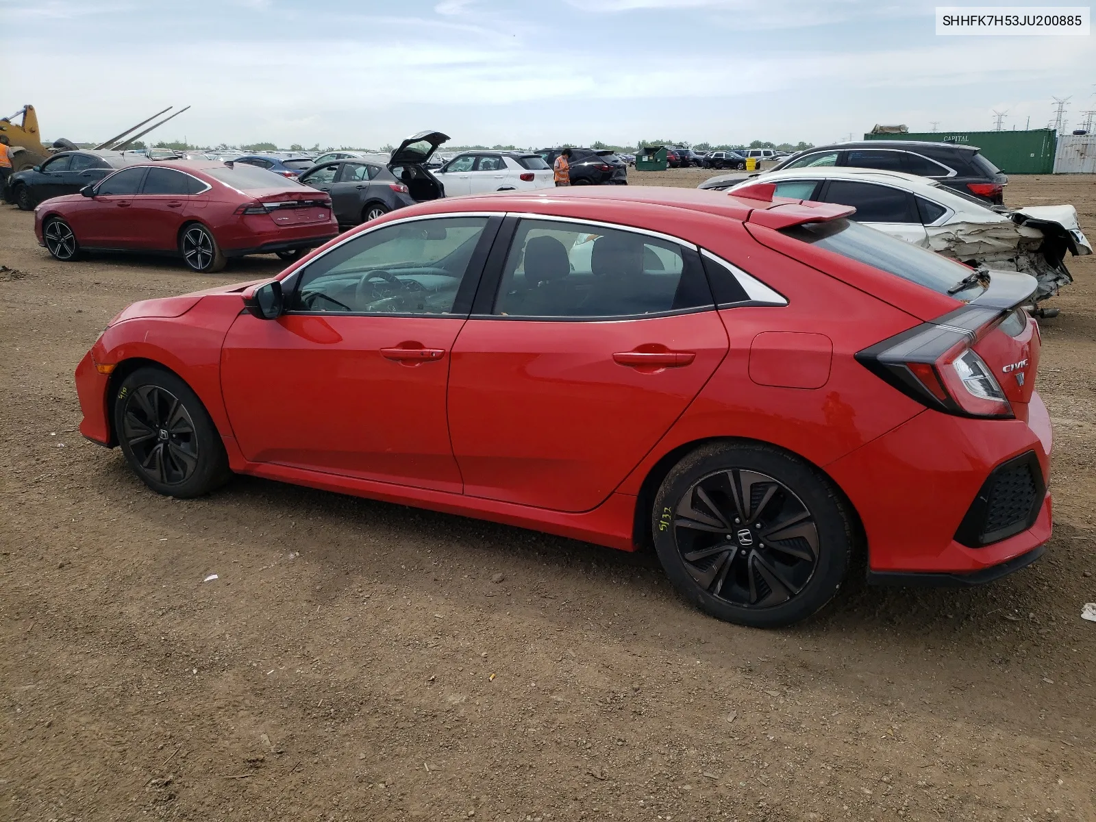 SHHFK7H53JU200885 2018 Honda Civic Ex