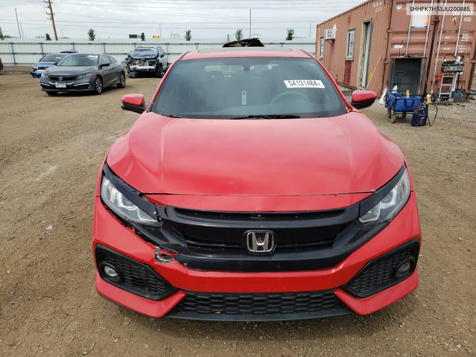 SHHFK7H53JU200885 2018 Honda Civic Ex