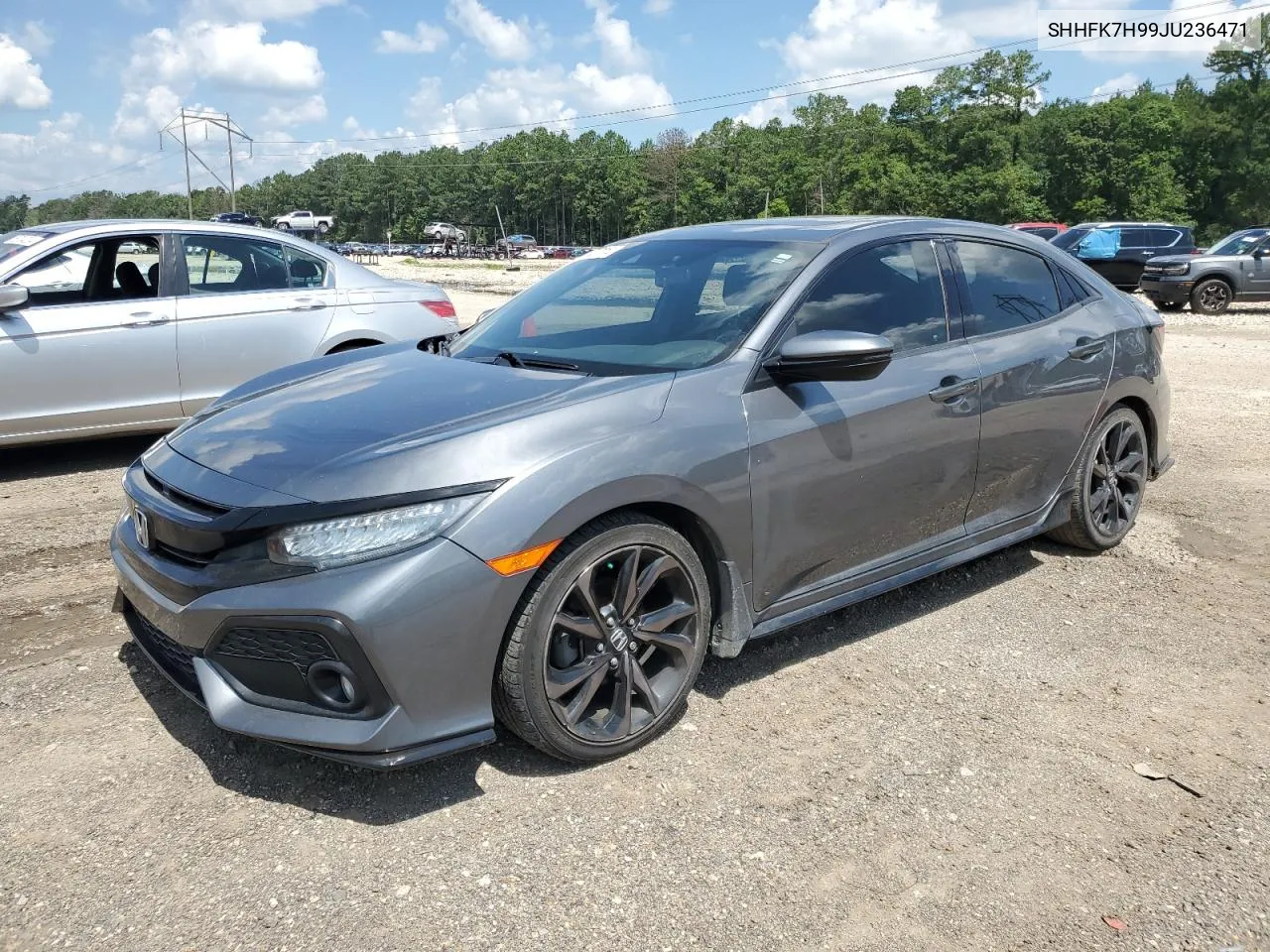 2018 Honda Civic Sport Touring VIN: SHHFK7H99JU236471 Lot: 54877314