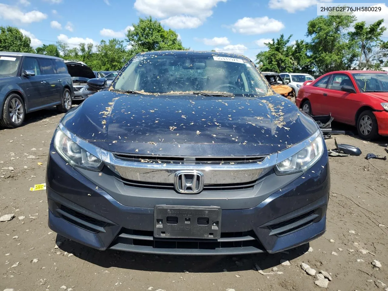 2HGFC2F76JH580029 2018 Honda Civic Ex