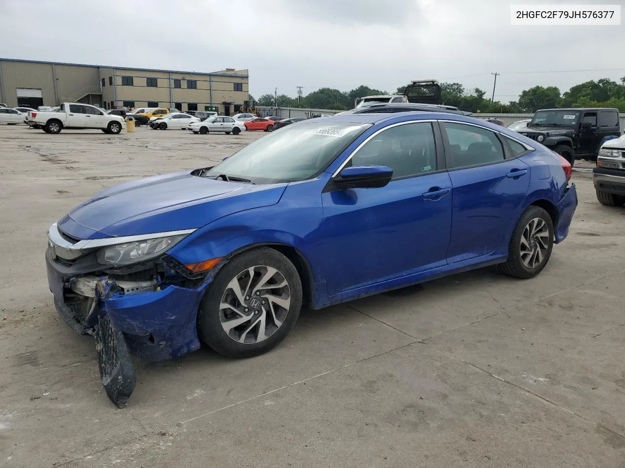 2018 Honda Civic Ex VIN: 2HGFC2F79JH576377 Lot: 55693954