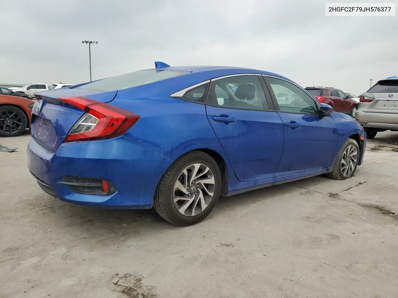 2018 Honda Civic Ex VIN: 2HGFC2F79JH576377 Lot: 55693954