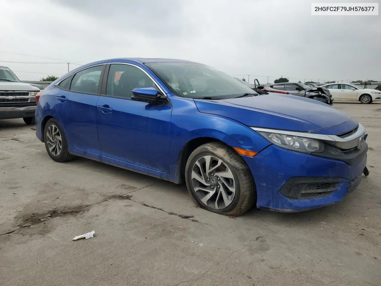 2018 Honda Civic Ex VIN: 2HGFC2F79JH576377 Lot: 55693954