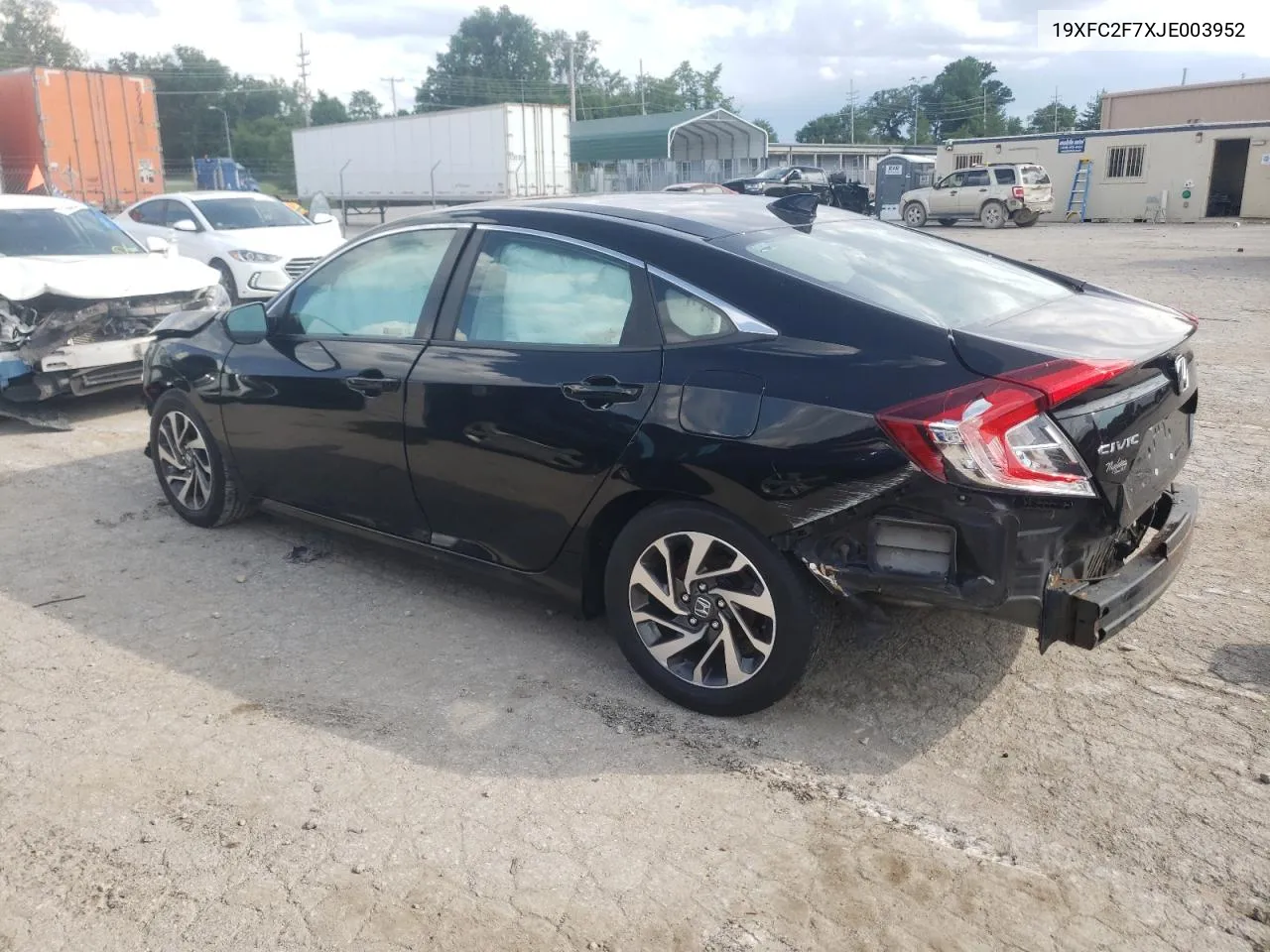 2018 Honda Civic Ex VIN: 19XFC2F7XJE003952 Lot: 57133564