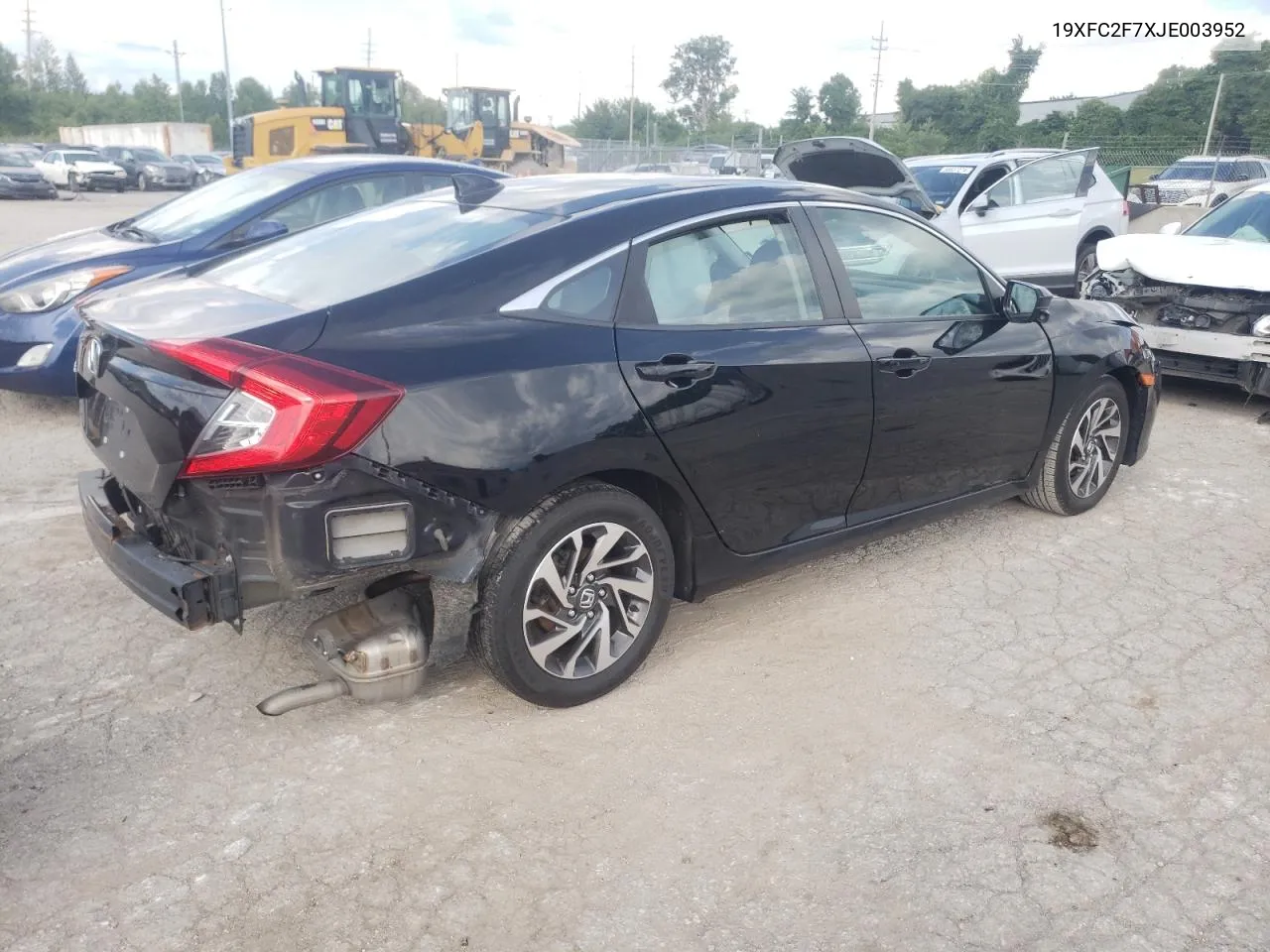 2018 Honda Civic Ex VIN: 19XFC2F7XJE003952 Lot: 57133564