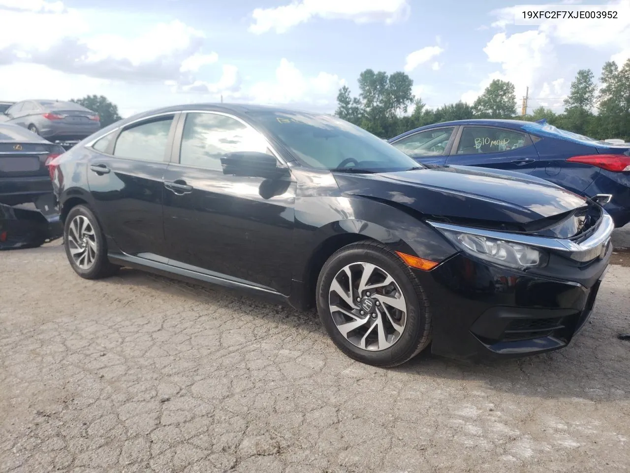 2018 Honda Civic Ex VIN: 19XFC2F7XJE003952 Lot: 57133564