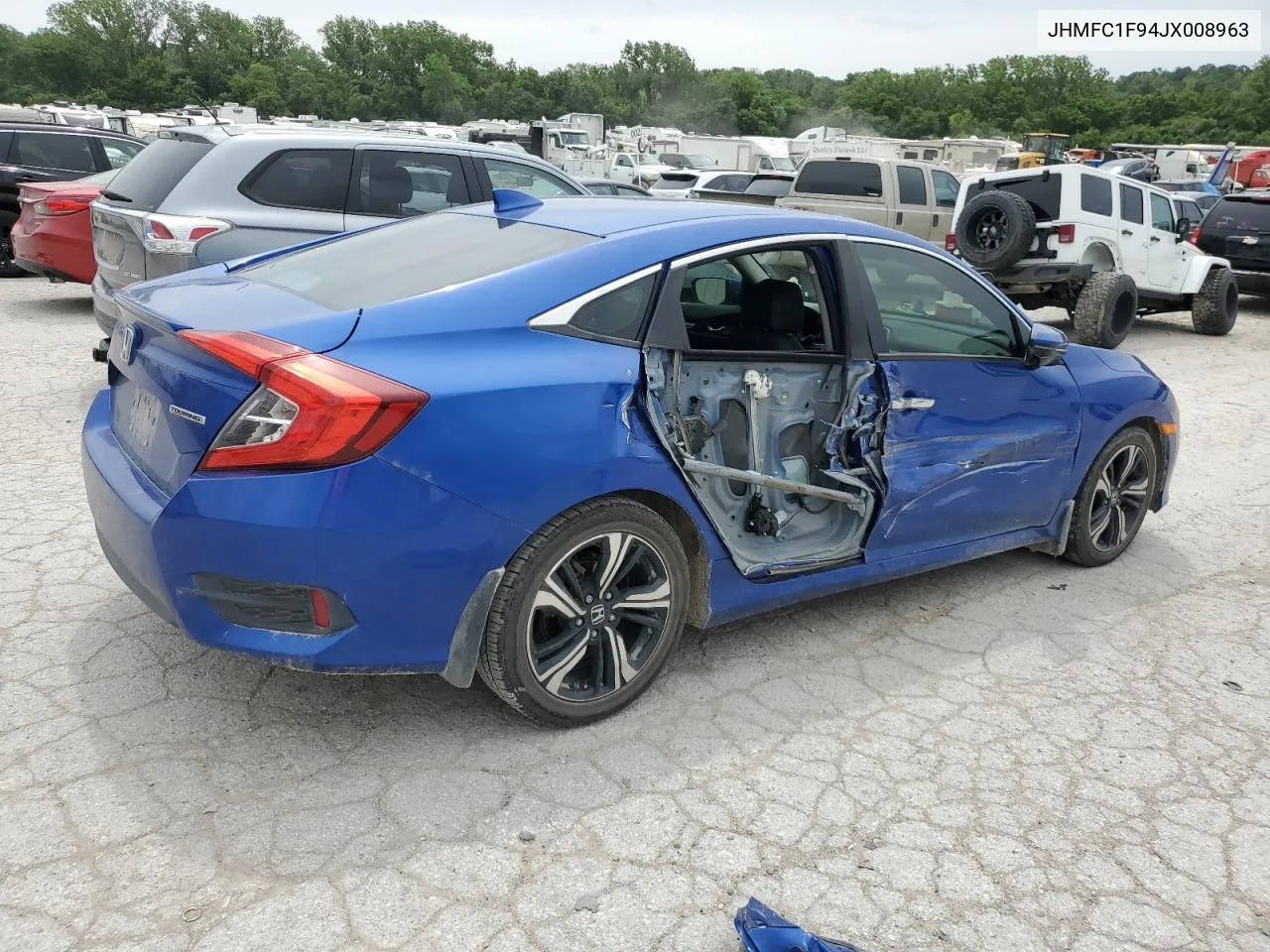 2018 Honda Civic Touring VIN: JHMFC1F94JX008963 Lot: 57159364