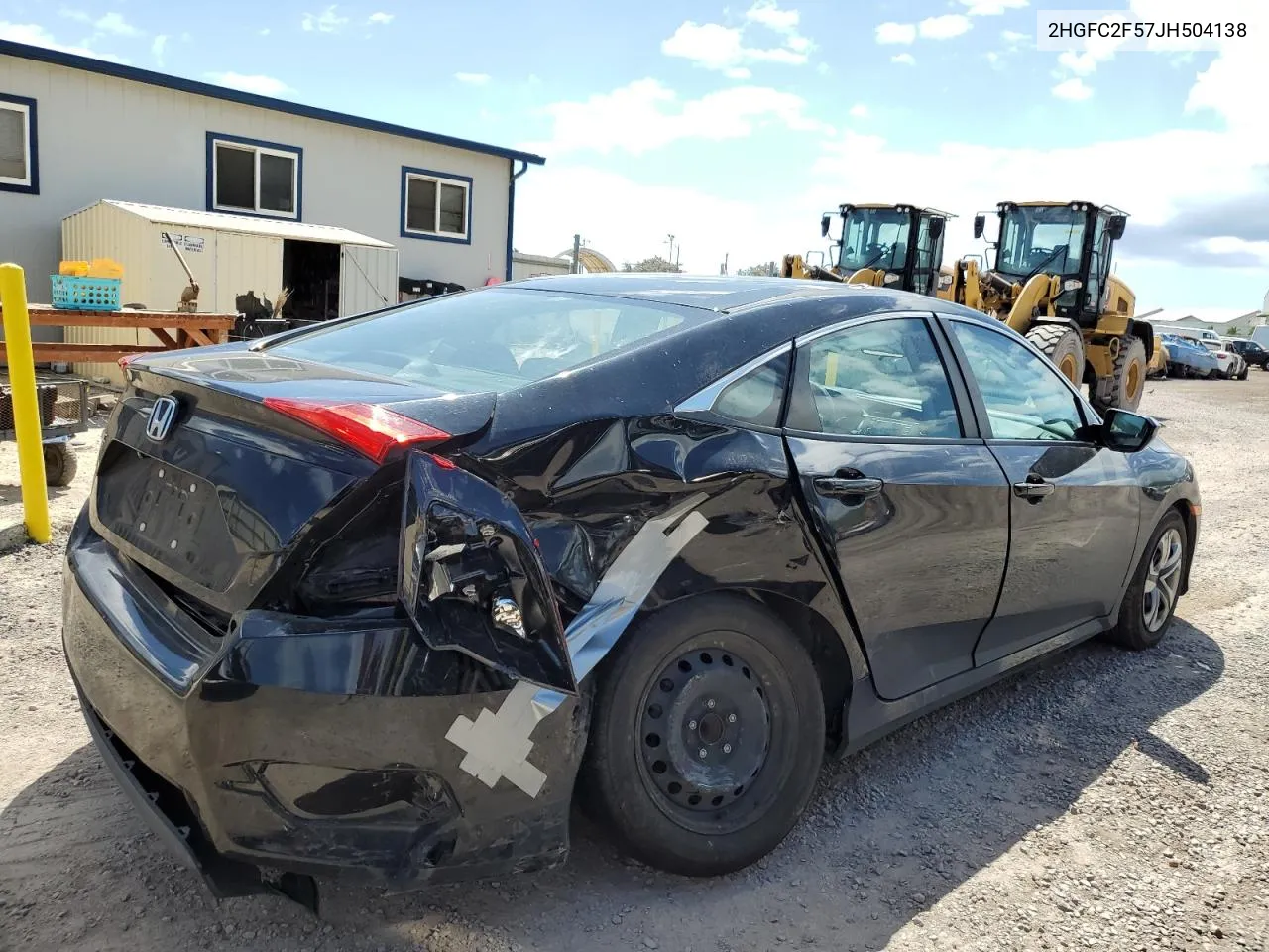 2018 Honda Civic Lx VIN: 2HGFC2F57JH504138 Lot: 57722794