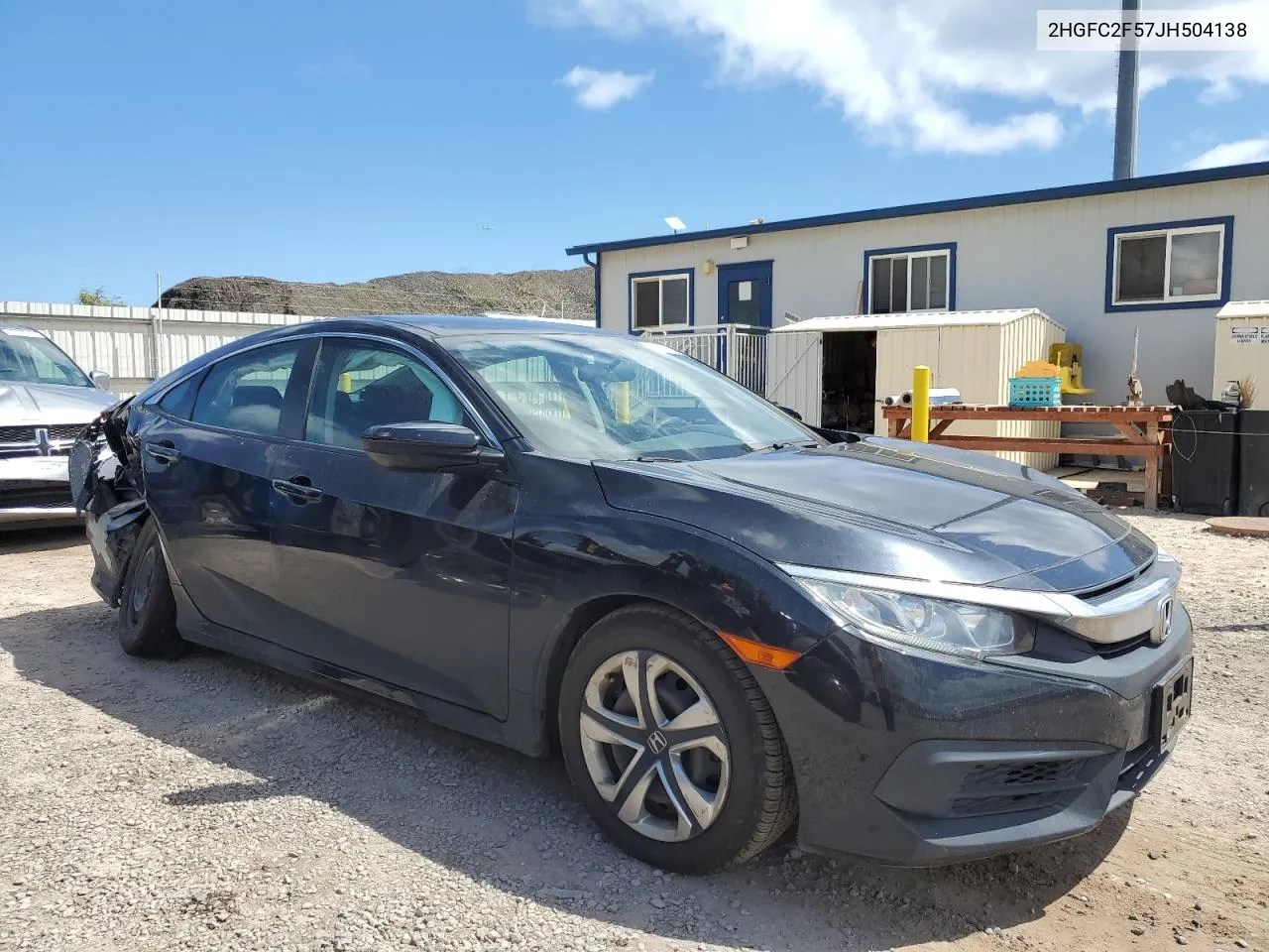 2018 Honda Civic Lx VIN: 2HGFC2F57JH504138 Lot: 57722794